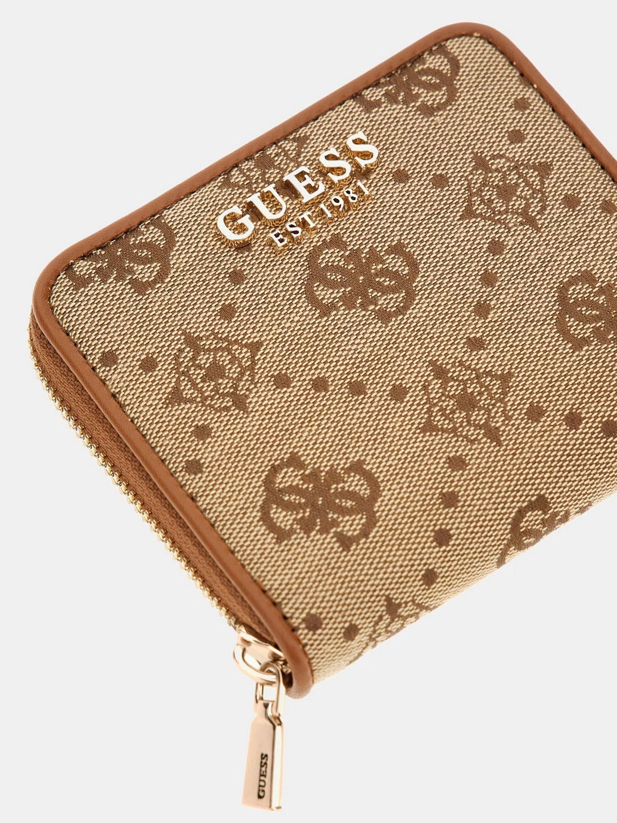 GUESS Portafoglio Donna NEDA SLG SMALL ZIP AROUND SWJP96 54137 LTL LATTE LOGO