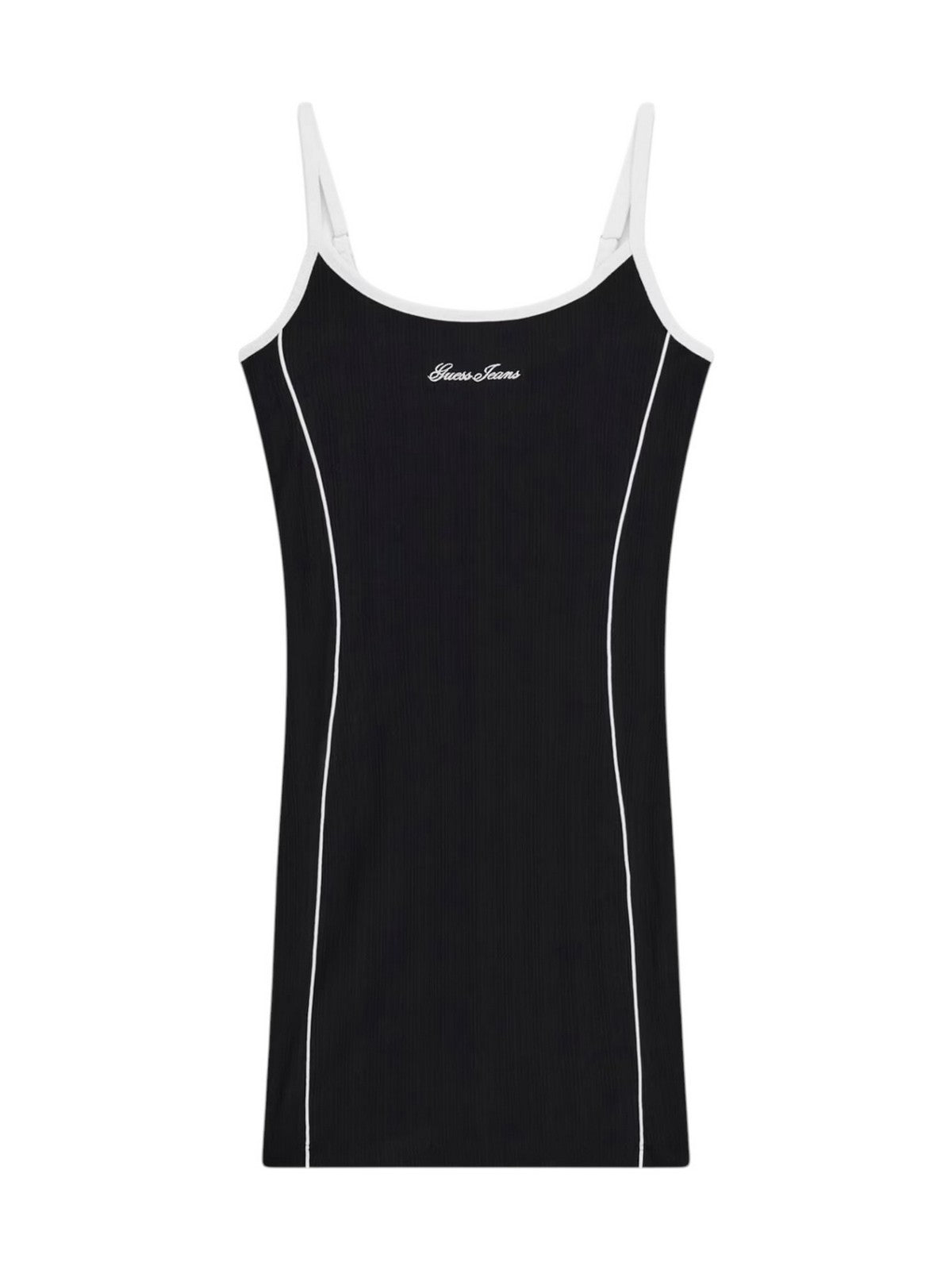 GUESS Abito Donna GJ EMBRO RINGER MINI DRESS W6GKY1 KF641 JBLK Jet Black A996