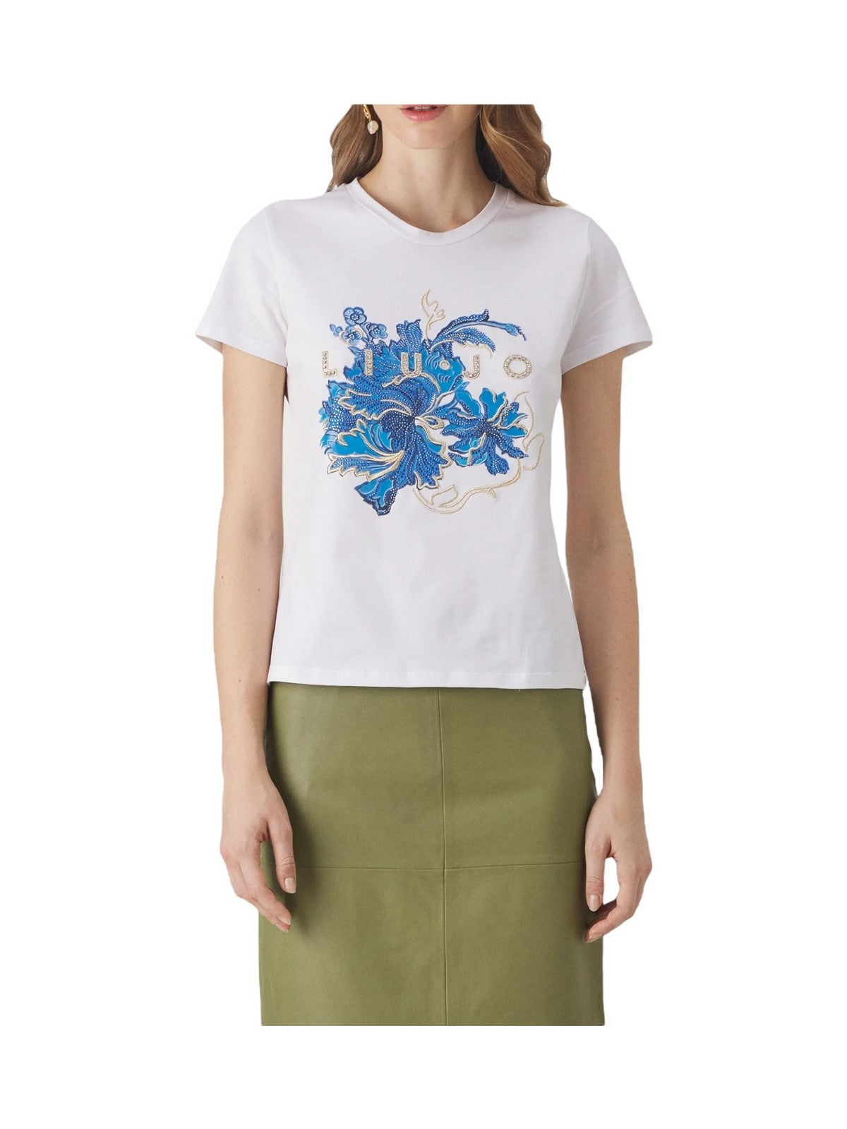 LIU JO BLACK T-Shirt e Polo Donna CA4440J5003 N9170 Bianco