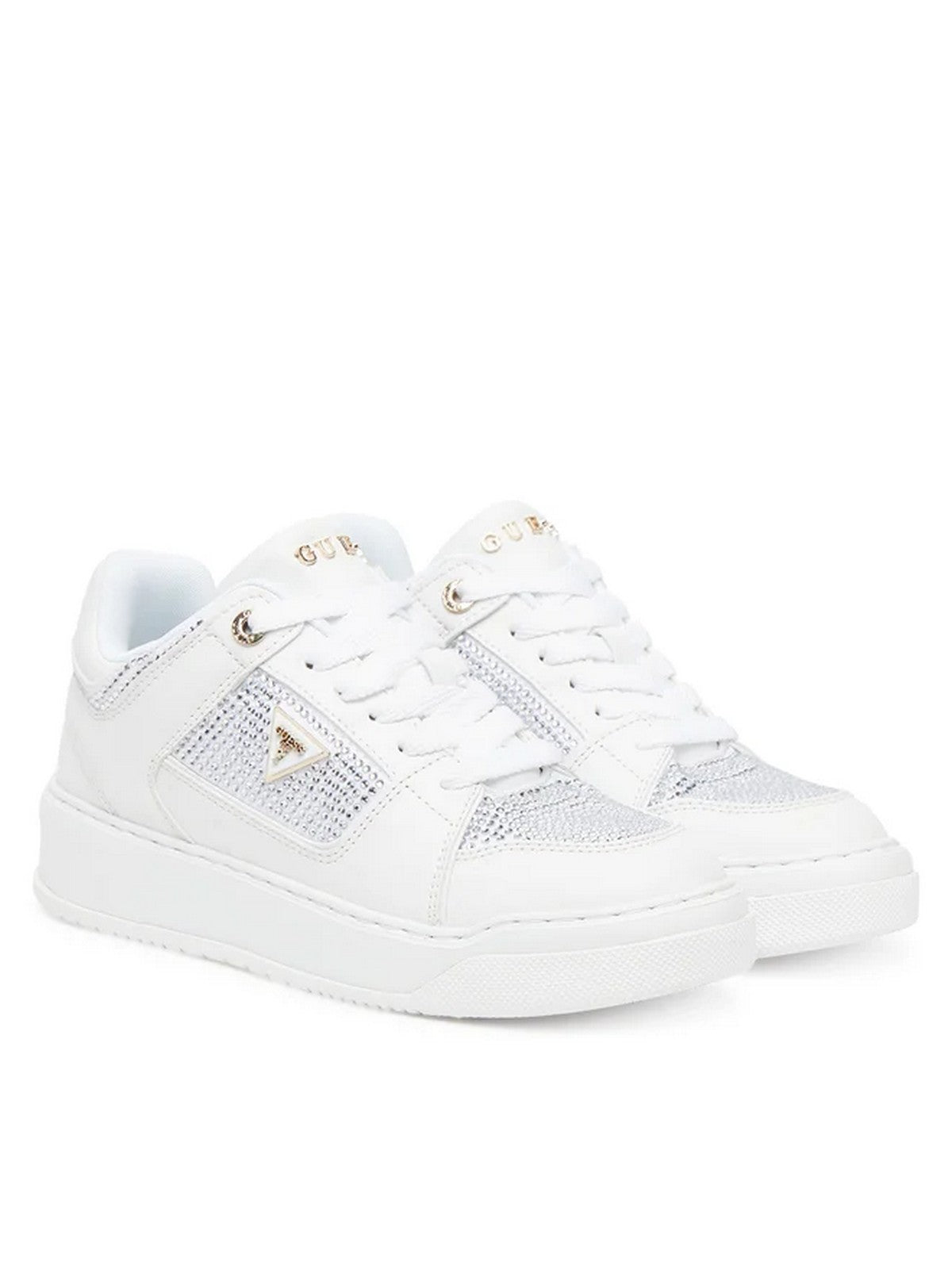 GUESS Sneaker Donna DELOVE2 FLTDL2 LEA12 WHITE WHITE gioboutiqueweb