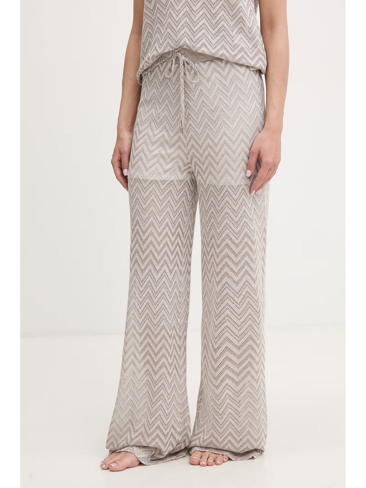 LIU JO BEACHWEAR Pantalone Donna VA6176J3878 C3945 Meerkat/silver lux