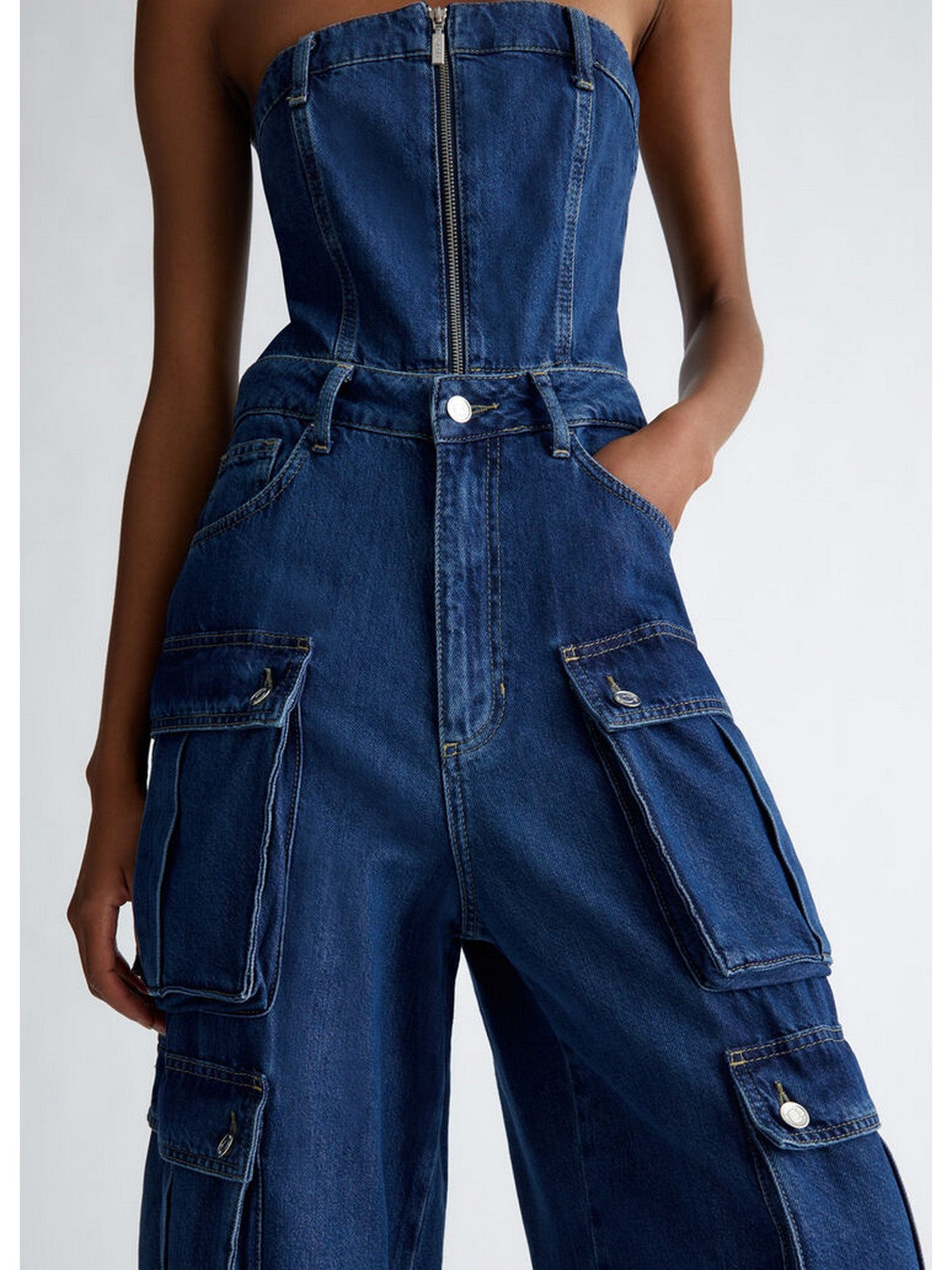 LIU JO BLUE DENIM Tuta Donna UF4163DS059 78774 Blu gioboutiqueweb