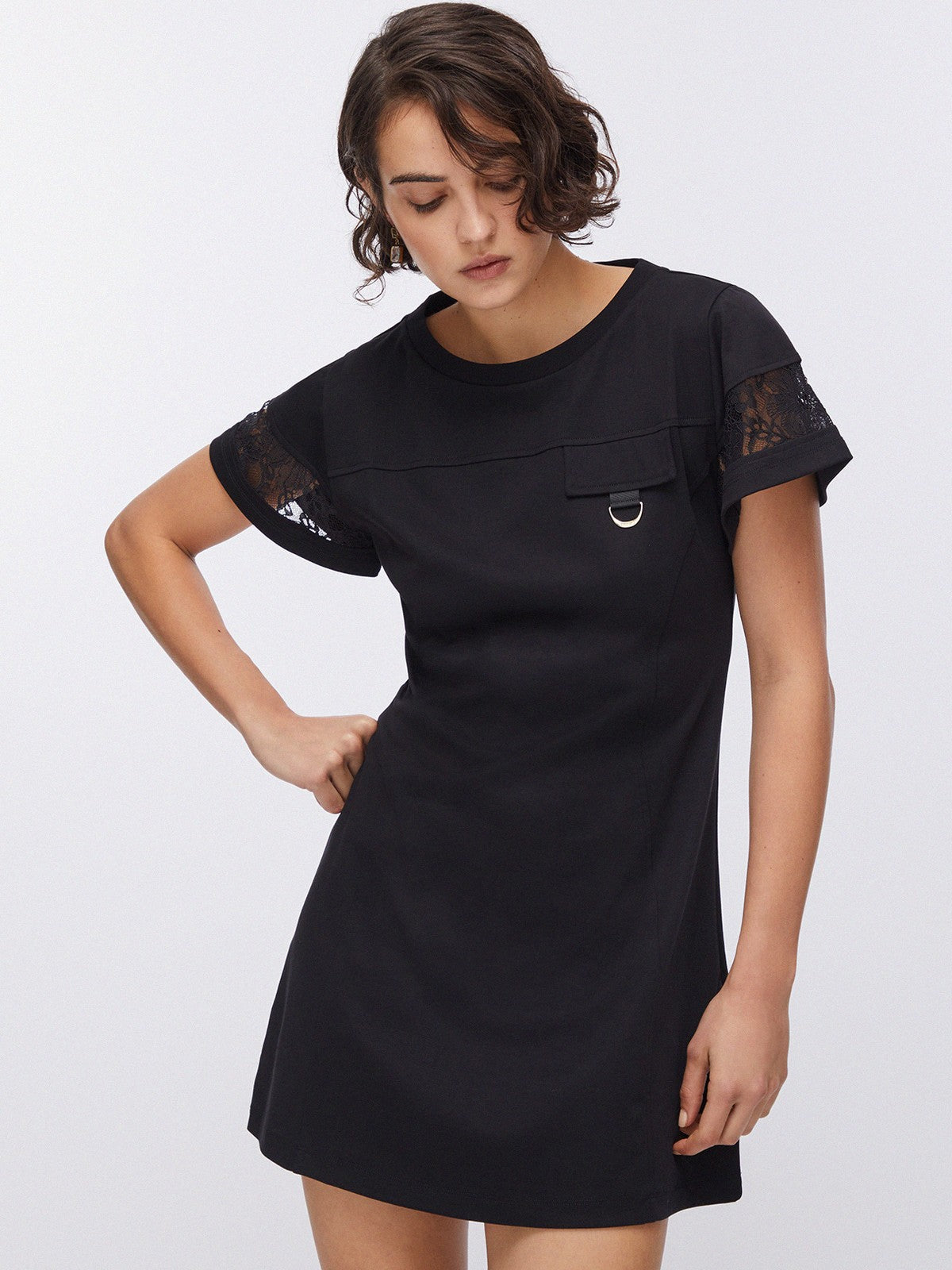 LIU JO SPORT Abito Donna TA6236J3855 22222 Nero gioboutiqueweb