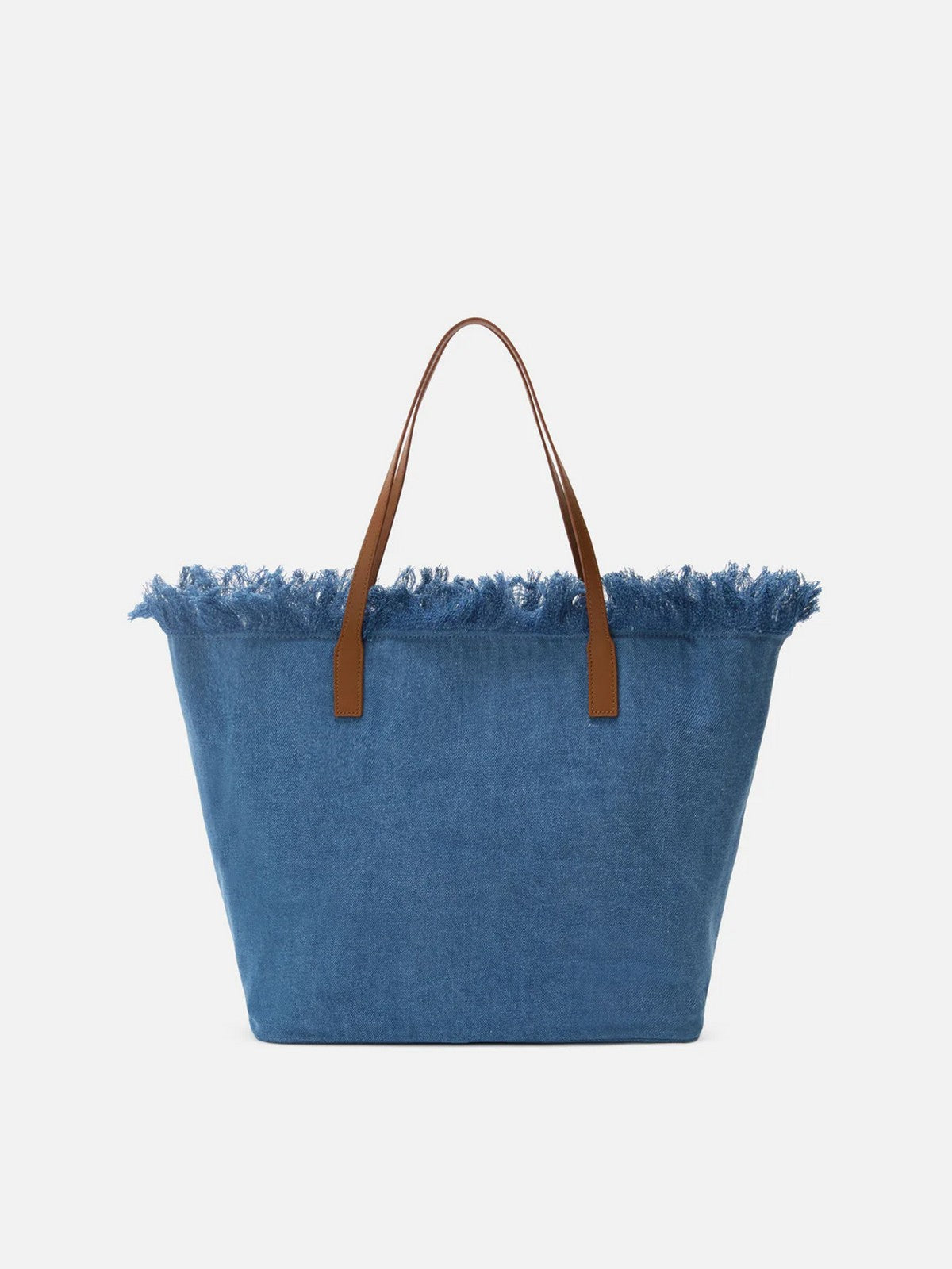 MC2 SAINT BARTH Borsa Donna CITY BAG FRINGE 00436L DENIM EMB