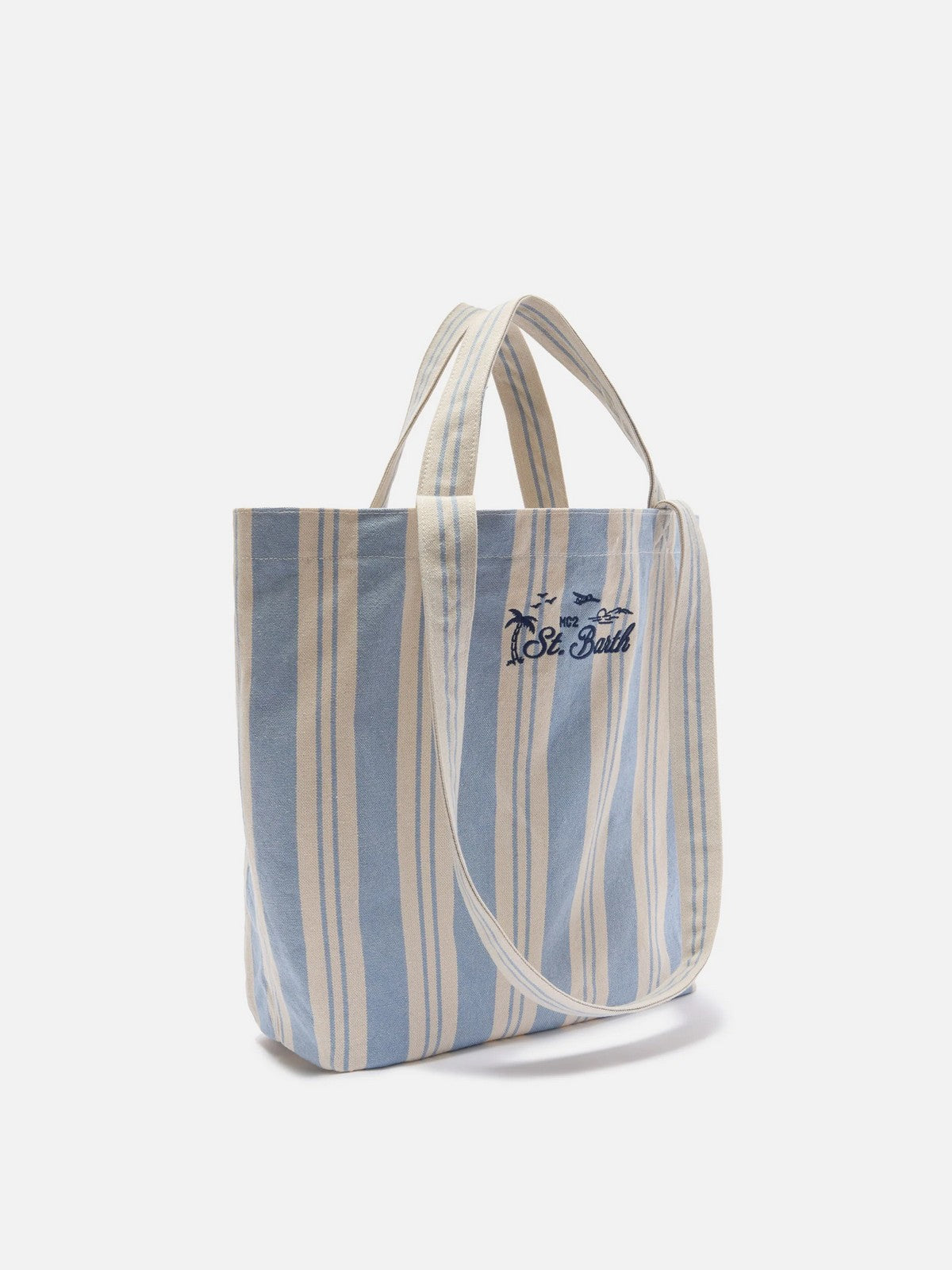 MC2 SAINT BARTH Borsa Donna ESSENTIAL BEACH COTTON 07806L BIG STRIPES V 3161 EMB