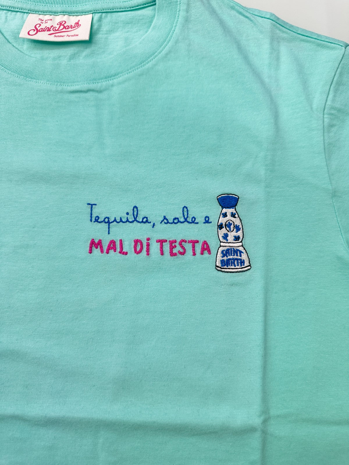 MC2 SAINT BARTH T-Shirt e Polo Donna EMILIE 05766F TEQUILA MAL DI TESTA 55 EMB