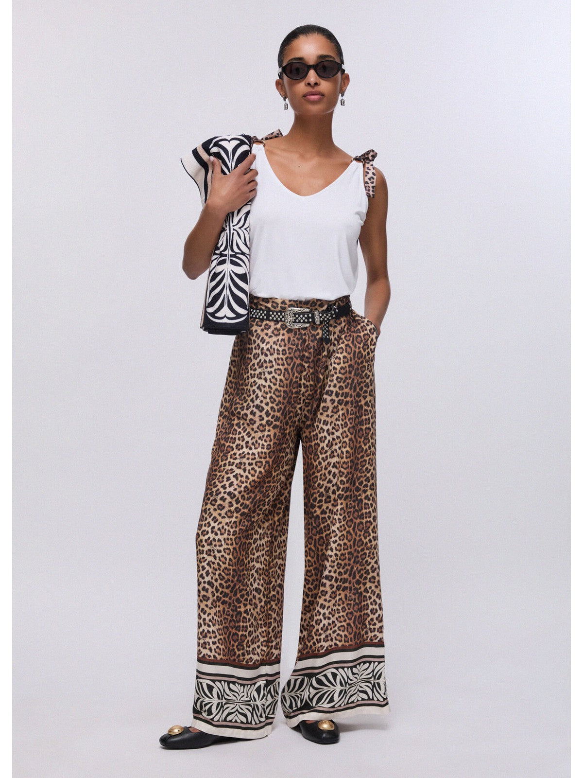 LIU JO BEACHWEAR Pantalone Donna VA6052TS123 V9789 ANIMALIER