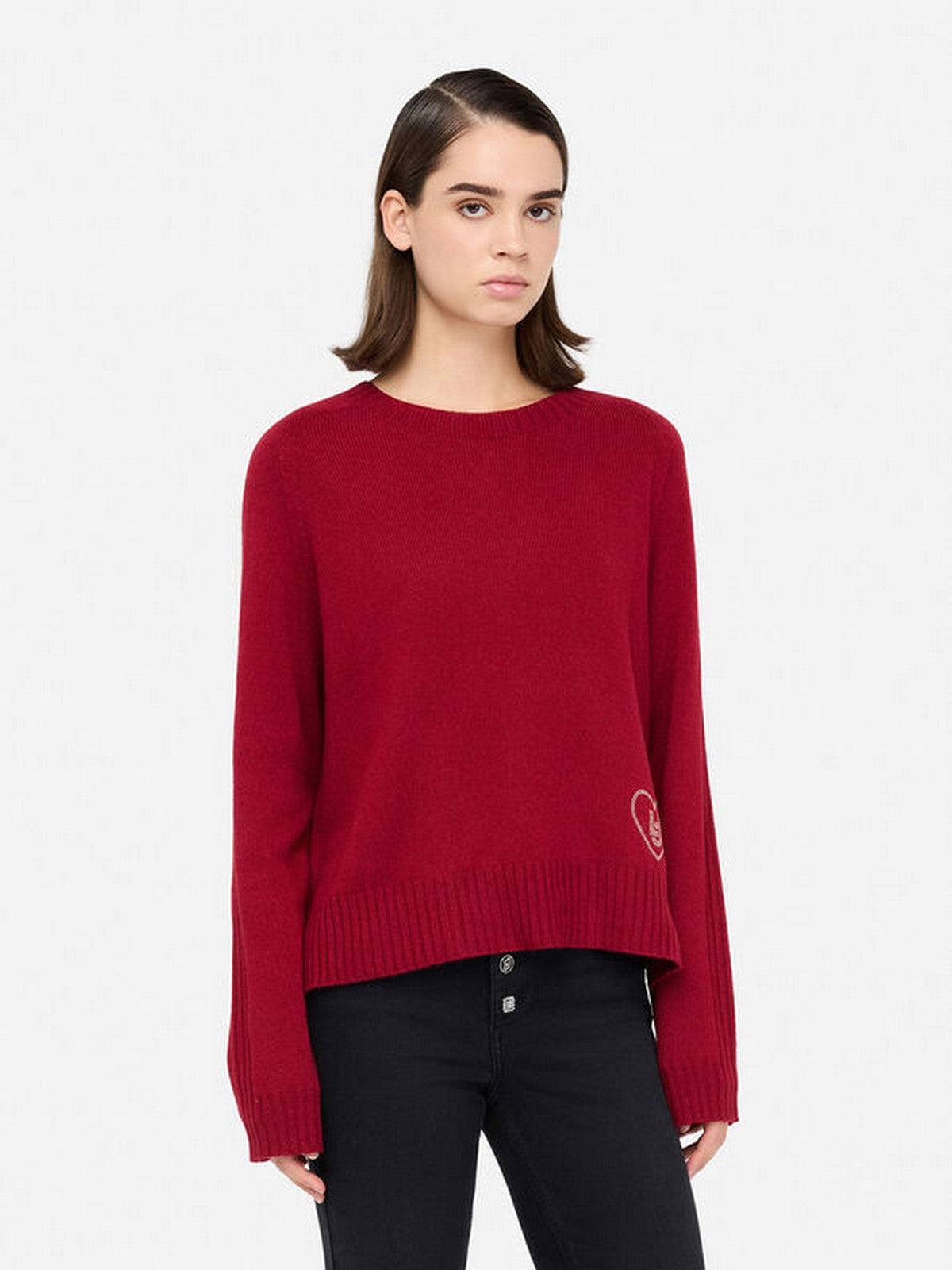 LIU JO WHITE Maglione Donna MF5444MS76L 91650 Pepper