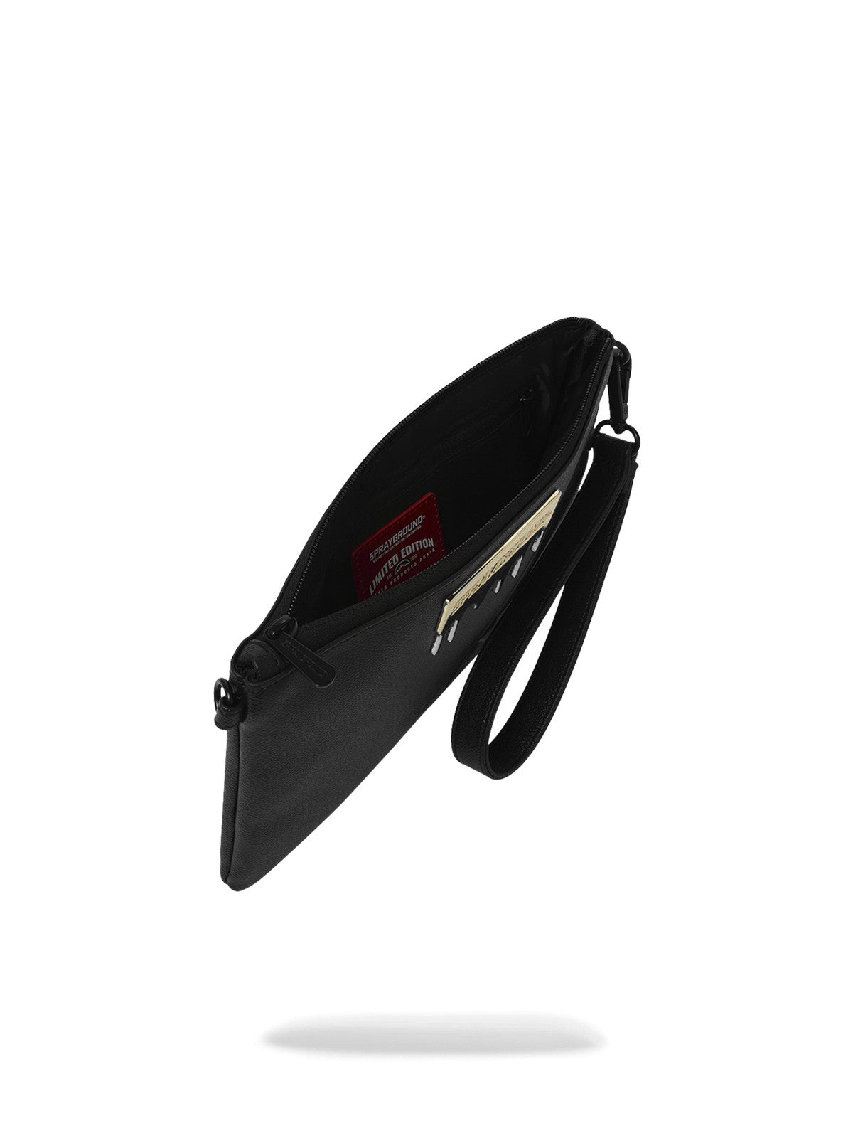 SPRAYGROUND Pochette Unisex adulto GOLD BRICK LUX CROSSBODY POUCHETTE 910B9044NSZ Nero gioboutiqueweb