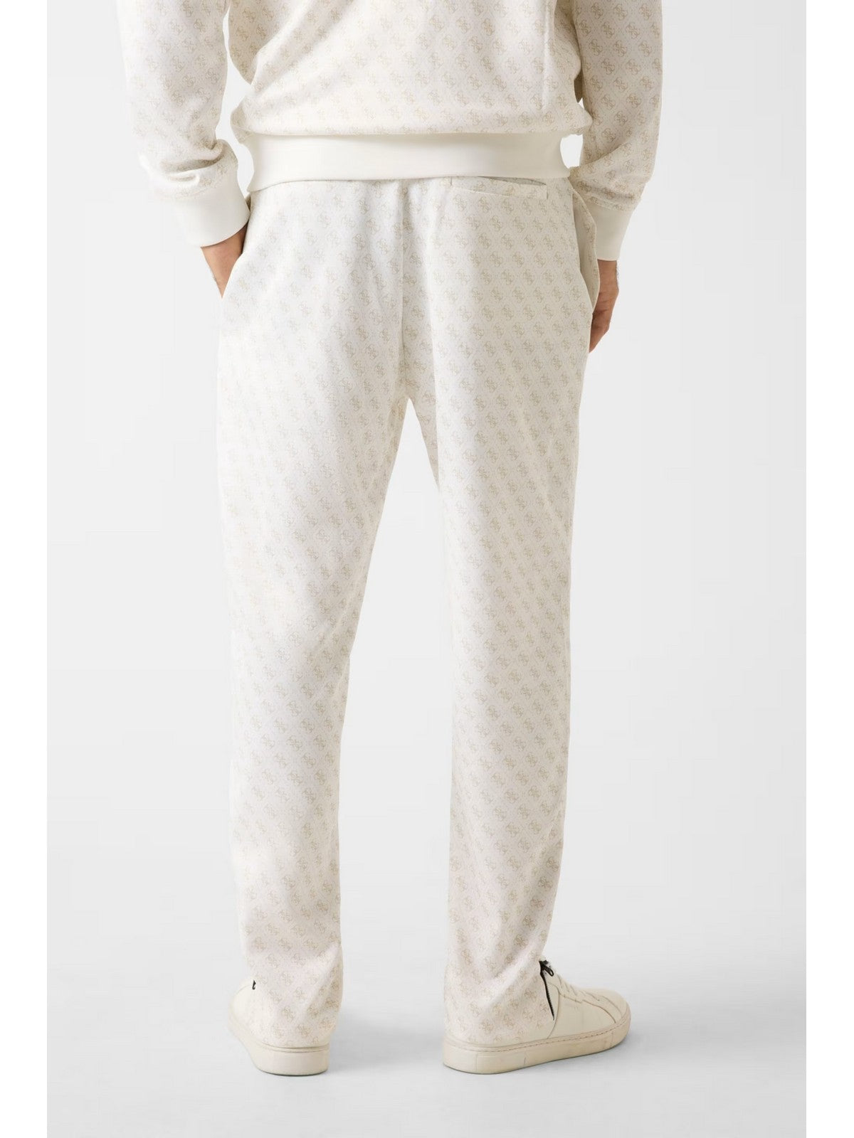 GUESS SPORT Pantalone Uomo KORBIN PANT Z2BB05 K7122 P05N 4G AOP PURE WHITE gioboutiqueweb