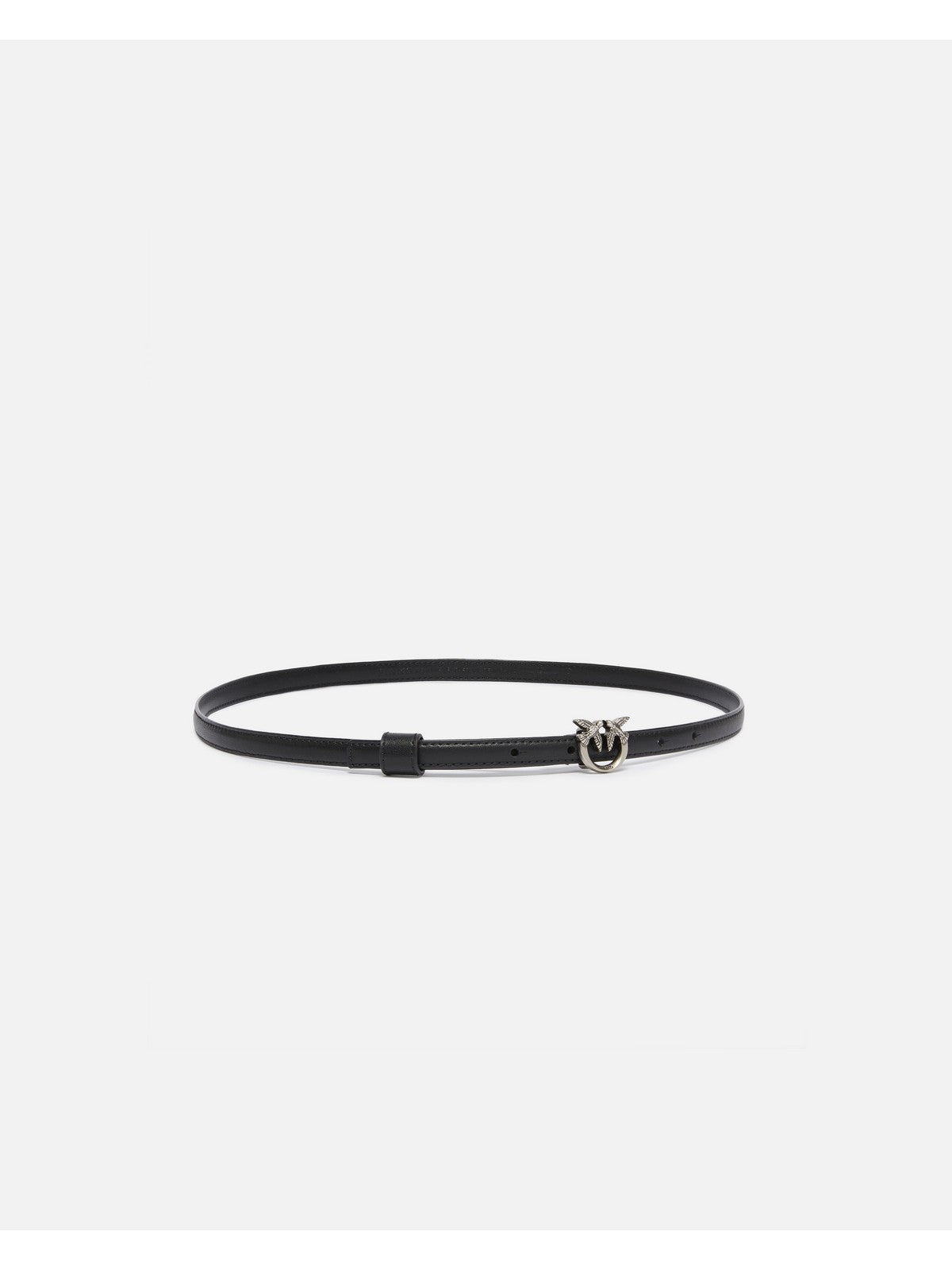PINKO Cintura Donna LOVE BERRY H1 BELT.LOW 102148-A0F1 Z99O NERO-OLD SILVER