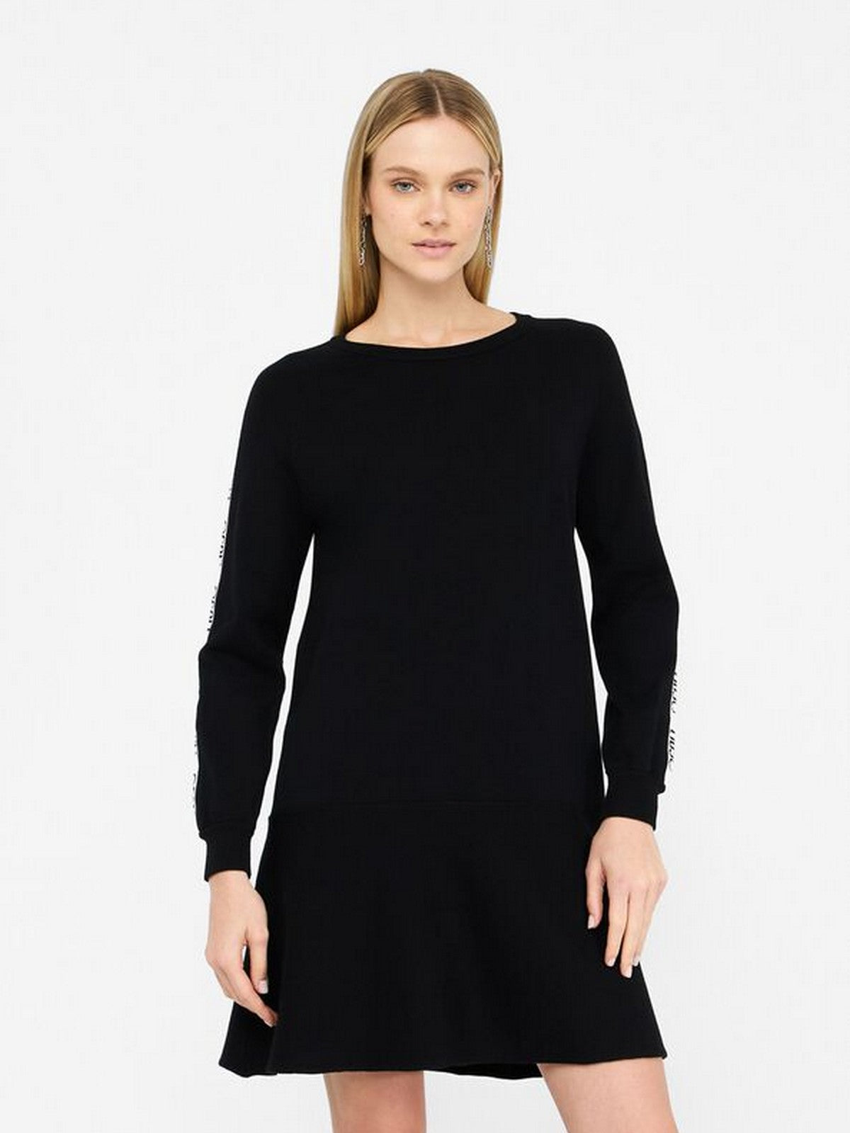 LIU JO SPORT Abito Donna TF5288MS63L 03N66 Nero/bianco latte