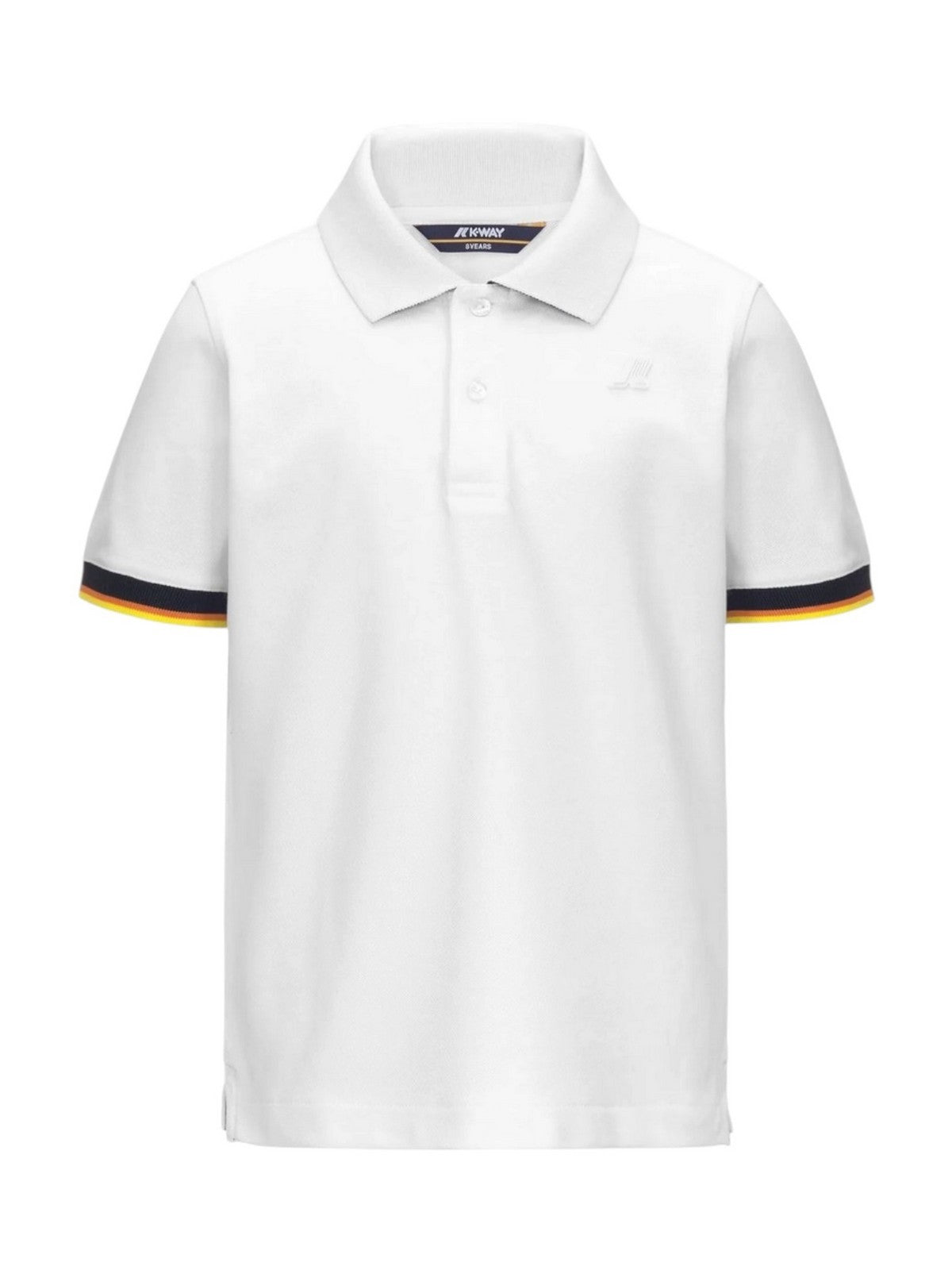 K-WAY KIDS Polo Bambini e ragazzi P. VINCENT PIQUE K6126LW 001 WHITE gioboutiqueweb