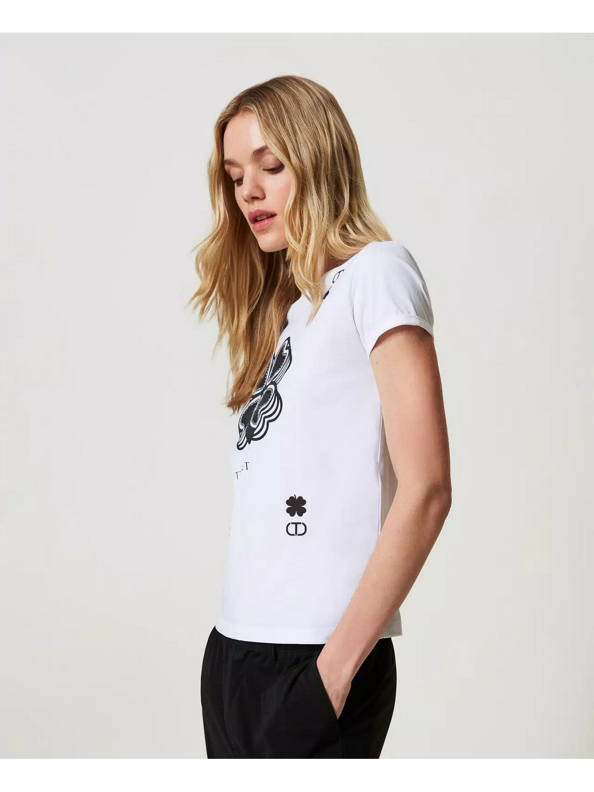 TWINSET T-Shirt e Polo Donna 241TP2702 00001 Bianco gioboutiqueweb