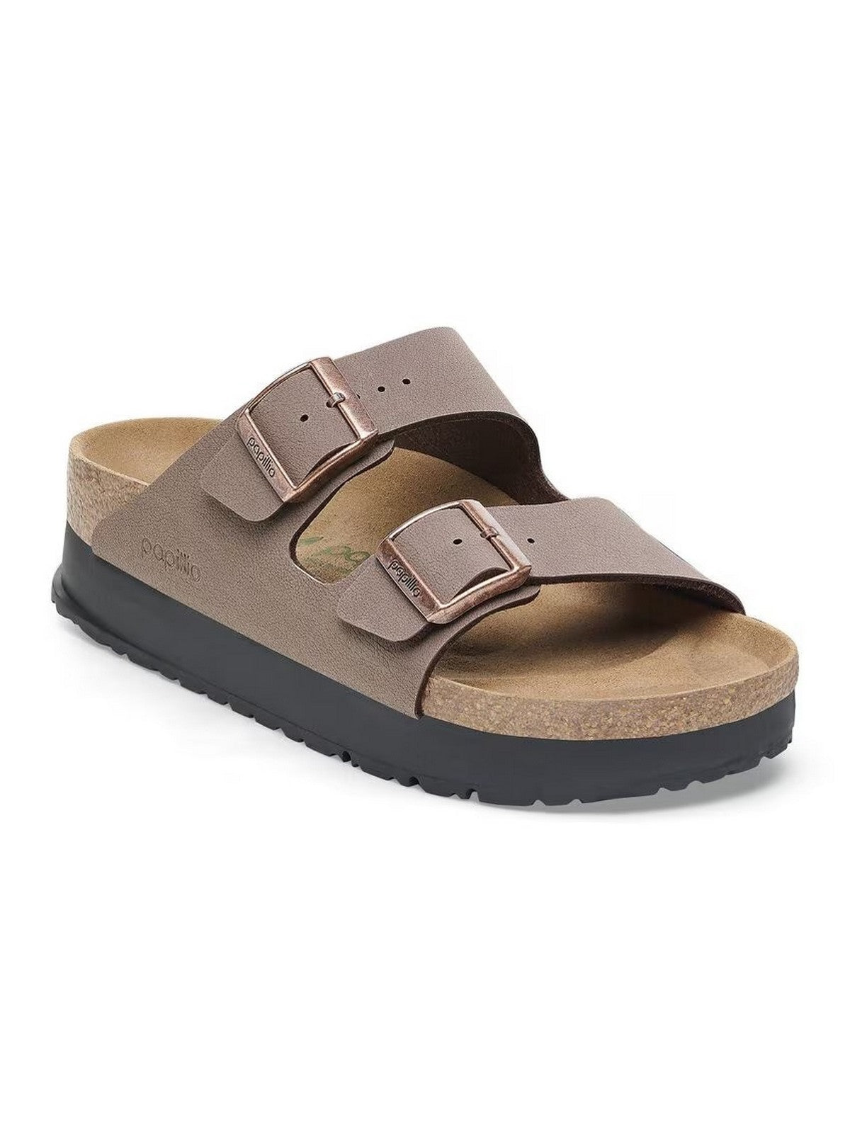 BIRKENSTOCK Sandalo Donna Arizona Platf mocca veg, Birkibuc 1027417 Marrone gioboutiqueweb