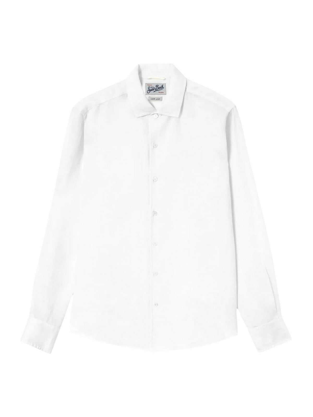 MC2 SAINT BARTH Camicia Uomo RAPHAEL 01457L LINEN 01 WHITE