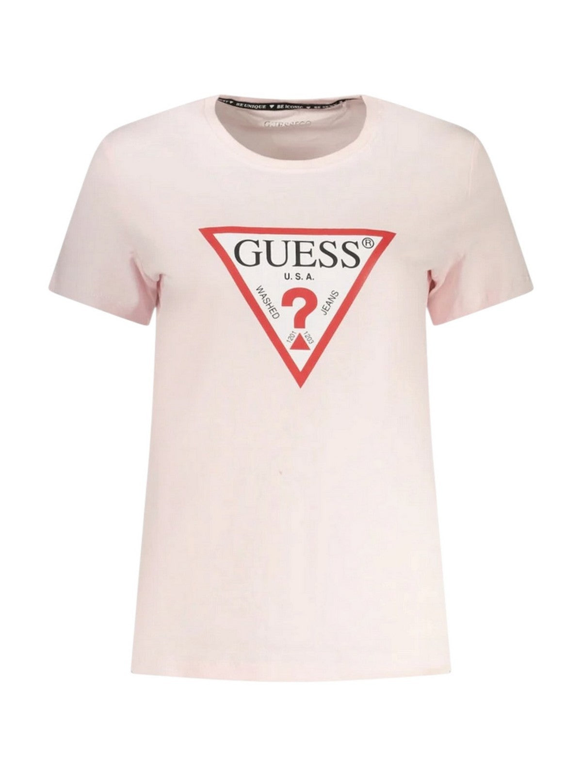 GUESS T-shirt Donna SS CN ORIGINAL TEE W1YI1B I3Z14 A627 DELICATE PINK gioboutiqueweb
