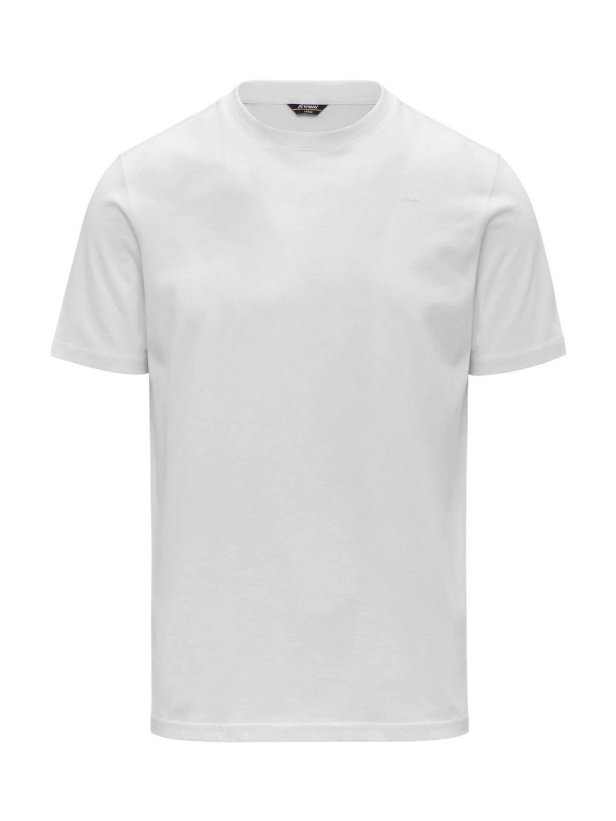 K-WAY T-shirt Uomo ODOM JERSEY MICRO LETTERING K81489W 001 White - White gioboutiqueweb