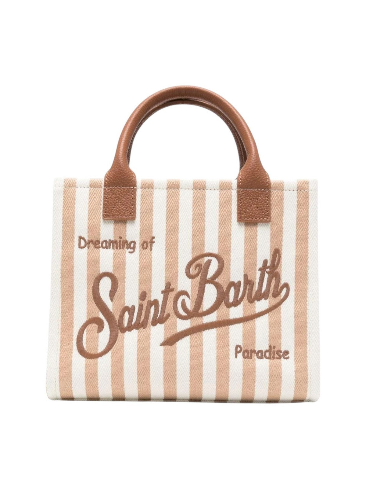 MC2 SAINT BARTH Borsa Donna VANITY BAG MIDI 01782L HB STRIPES LEATHER 1919 EMB