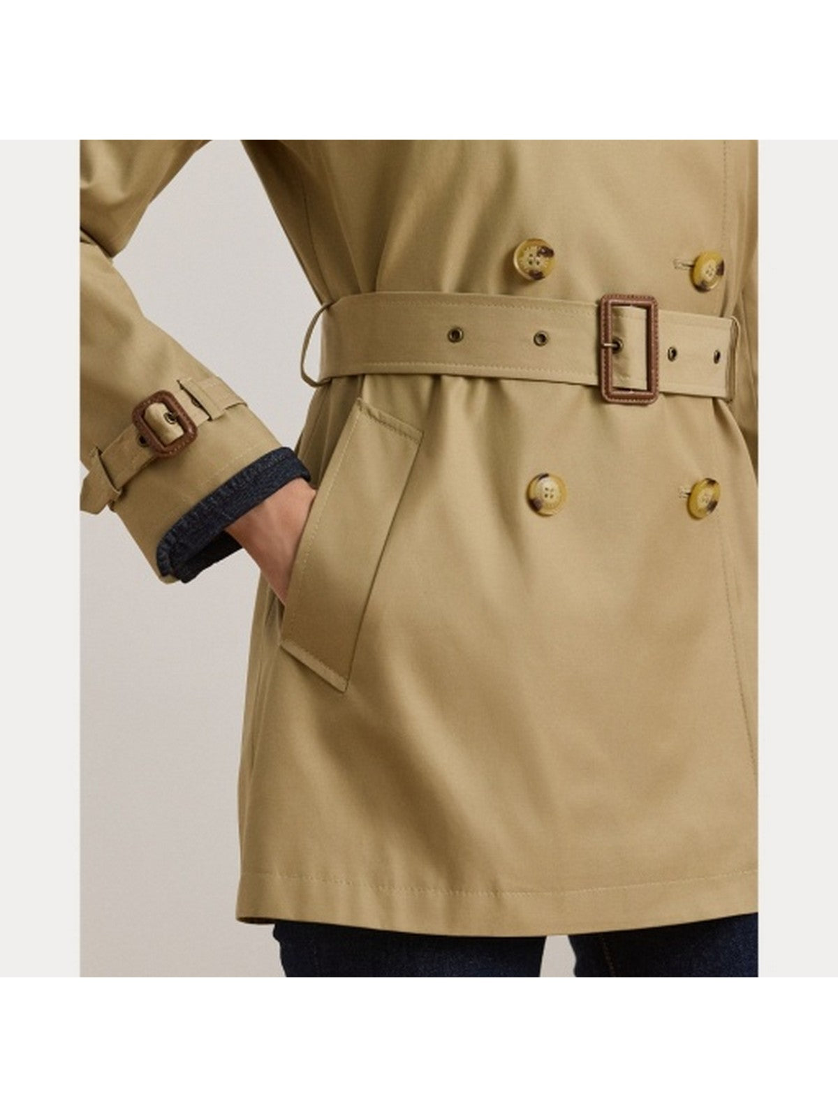 LAUREN RALPH LAUREN Trench Donna DB BLT TR30 297967126 002 Marrone gioboutiqueweb
