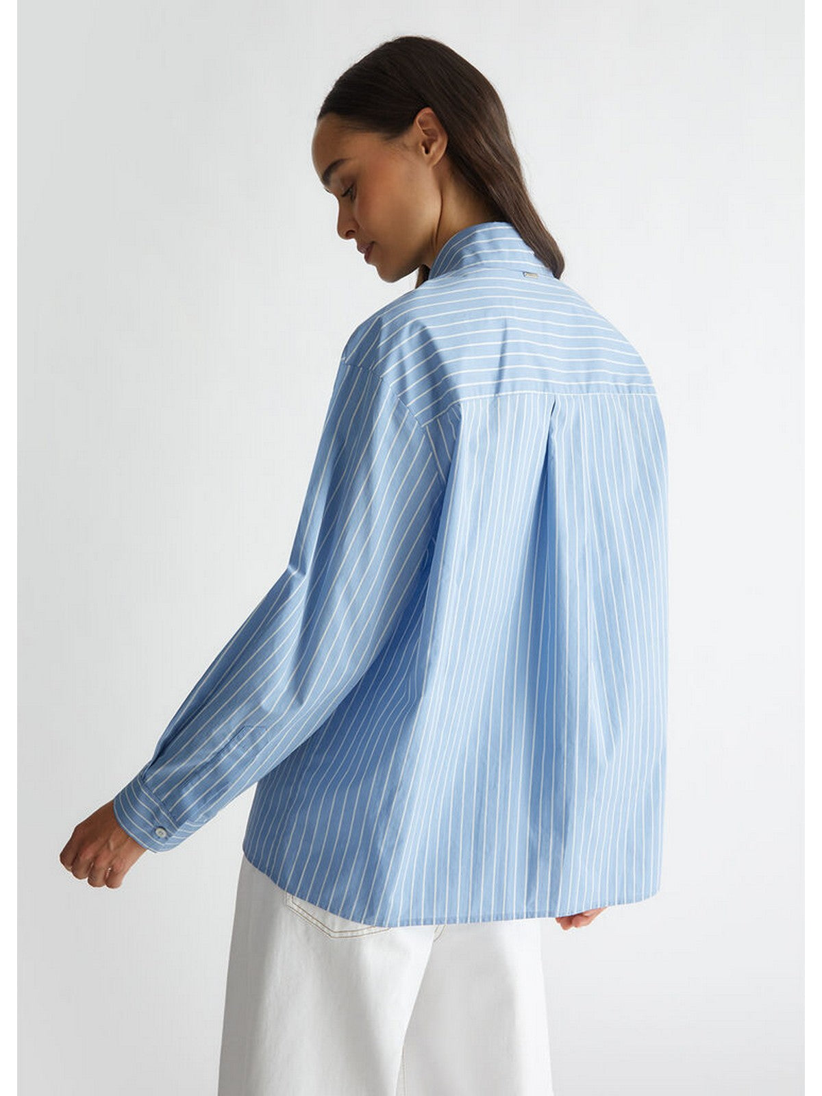 LIU JO WHITE Camicia Donna WF4199T3904 N9996 Blu gioboutiqueweb