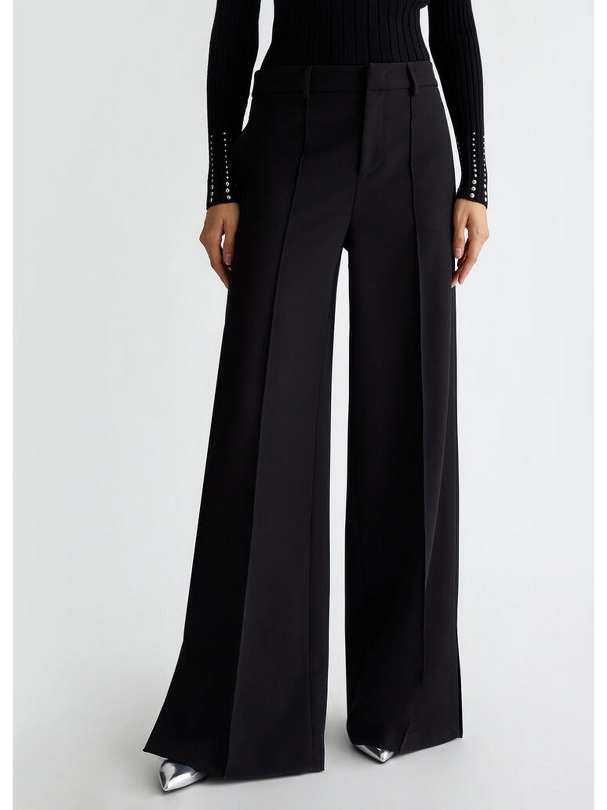 LIU JO WHITE Pantalone Donna WF4278TS896 22222 Nero gioboutiqueweb