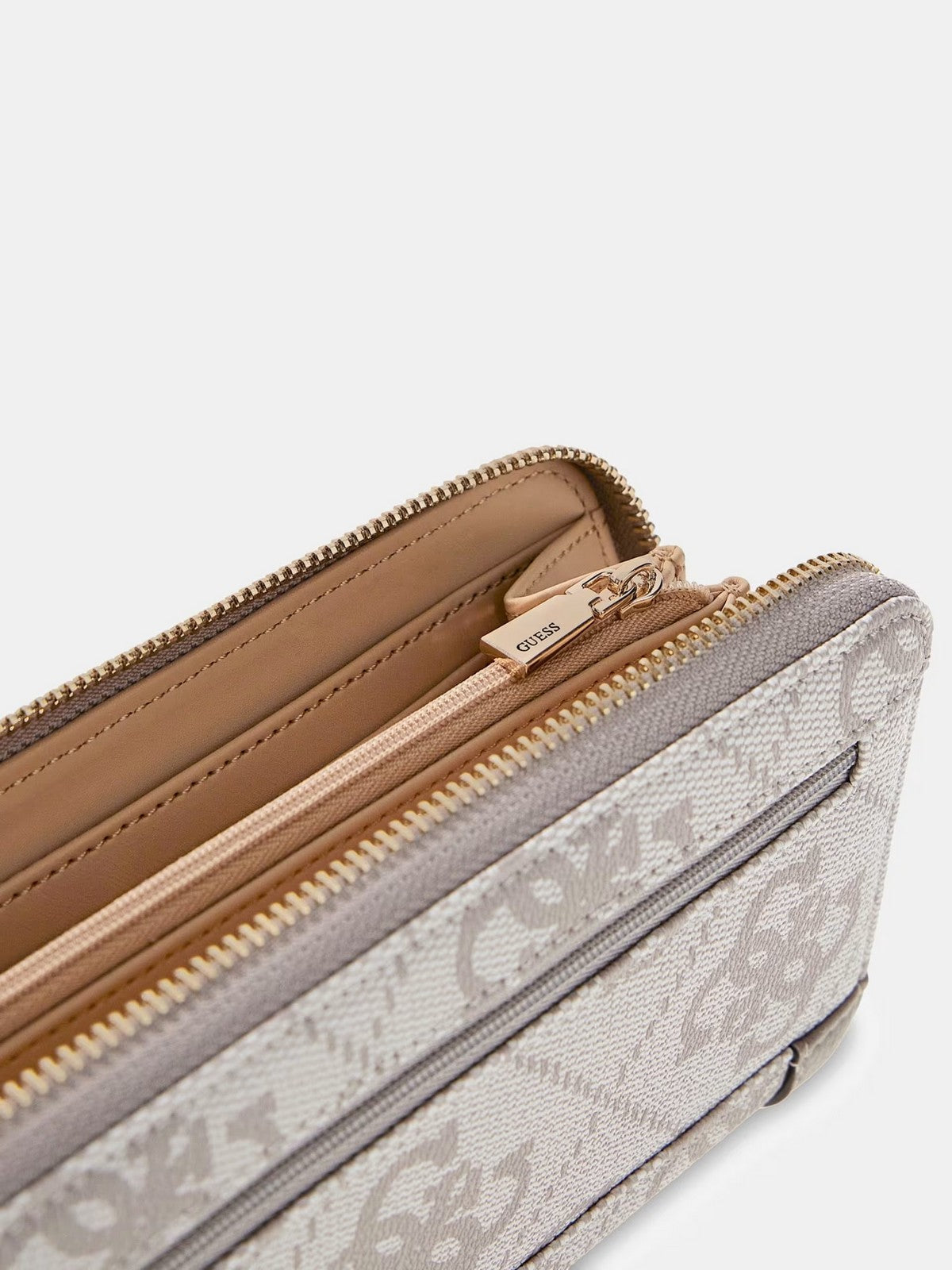 GUESS Portafoglio Donna KARNILLA LOGO SLG LRG ZIP ARND SWOS99 01146 DKO DARK TAUPE LOGO gioboutiqueweb