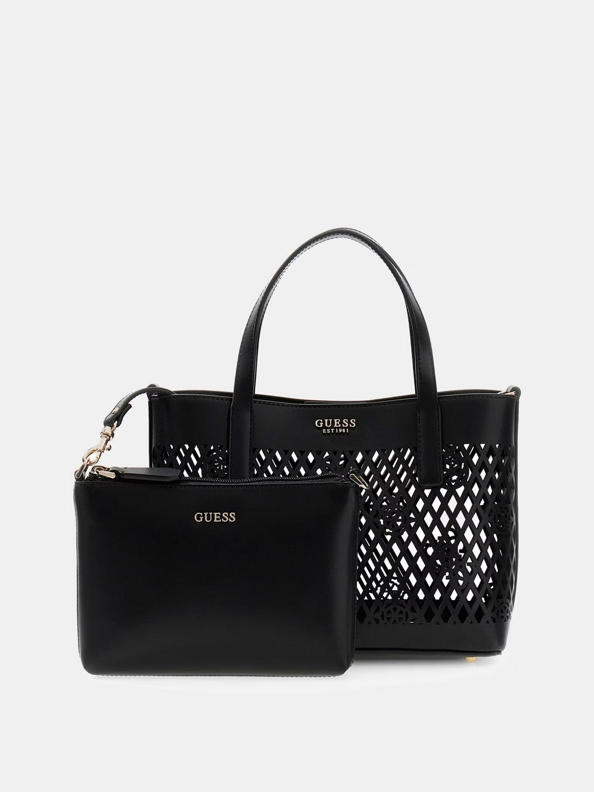 GUESS Borsa Donna LETTY 2 IN 1 MINI TOTE HWPG99 11750 BLA BLACK gioboutiqueweb