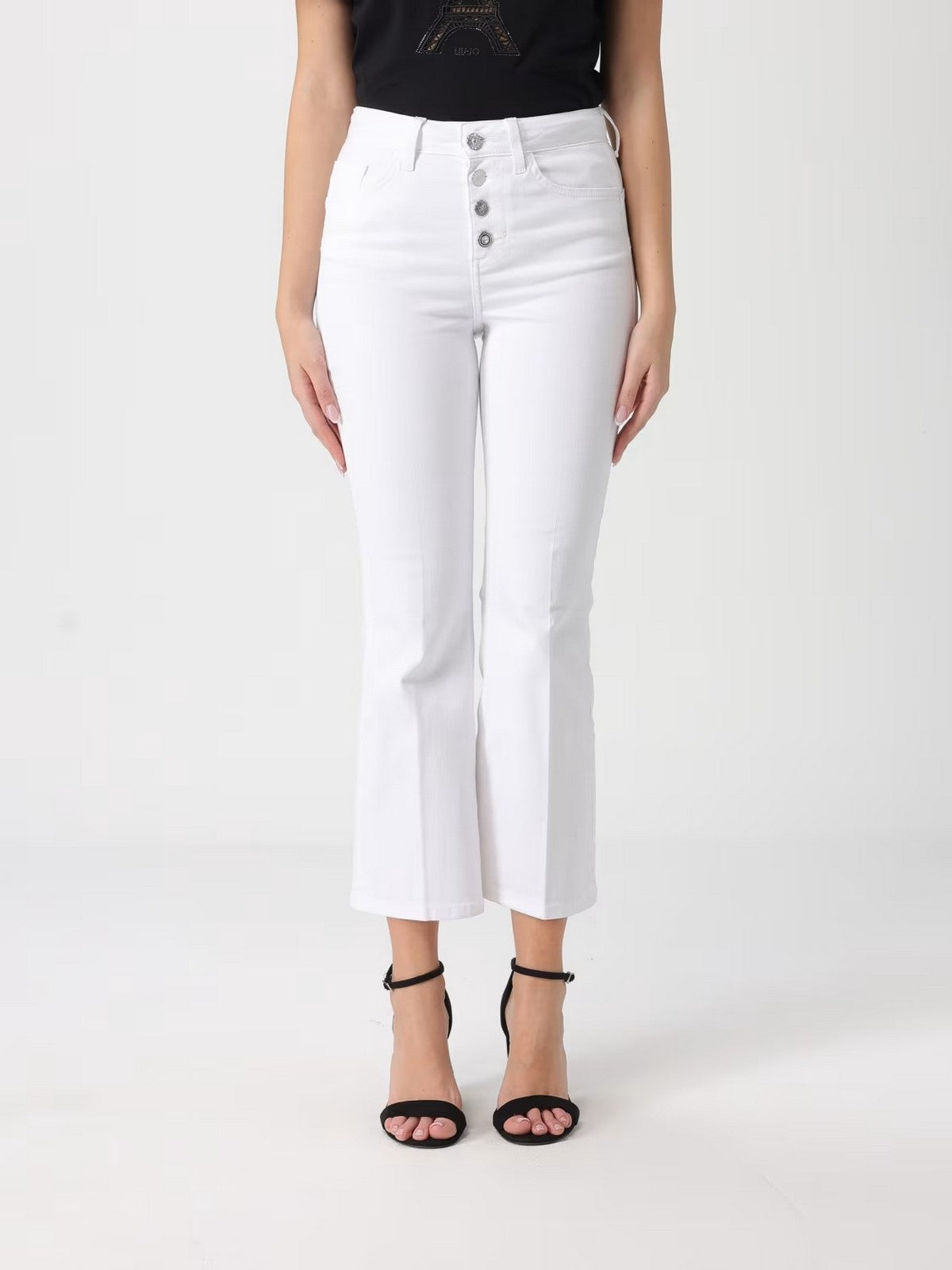 LIU JO BLUE DENIM Pantalone Donna UA6040T2594 11111 BIANCO OTTICO gioboutiqueweb