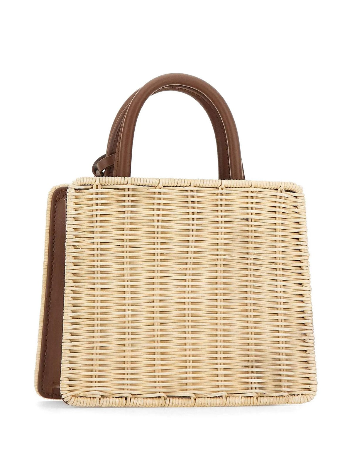 MC2 SAINT BARTH Borsa Donna SHOP BAG MINI 01737L STRAW LEATHER 1119