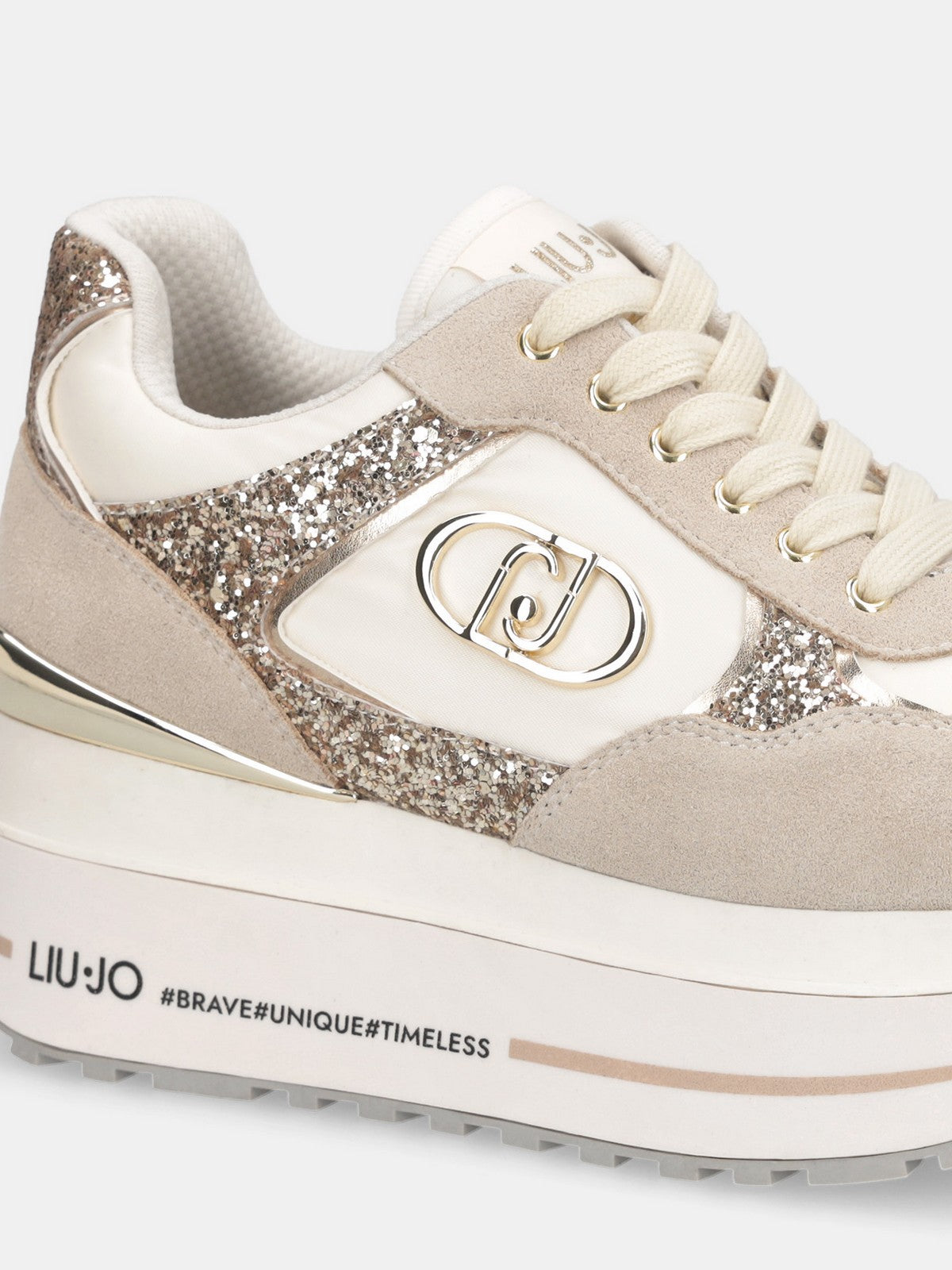 LIU JO Sneaker Donna LIU JO MAXI WONDER PLUS 01 BF5011PX078 S3834 ROPE/MILK gioboutiqueweb