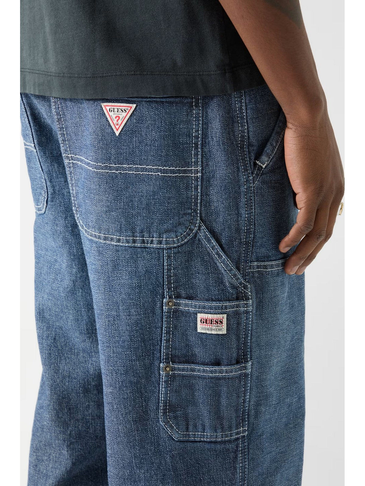 GUESS Jeans X GO PANEL CARPENTER DETAIL M6RA0W D6681 GMEC GO INDIGO MEDIUM CAN