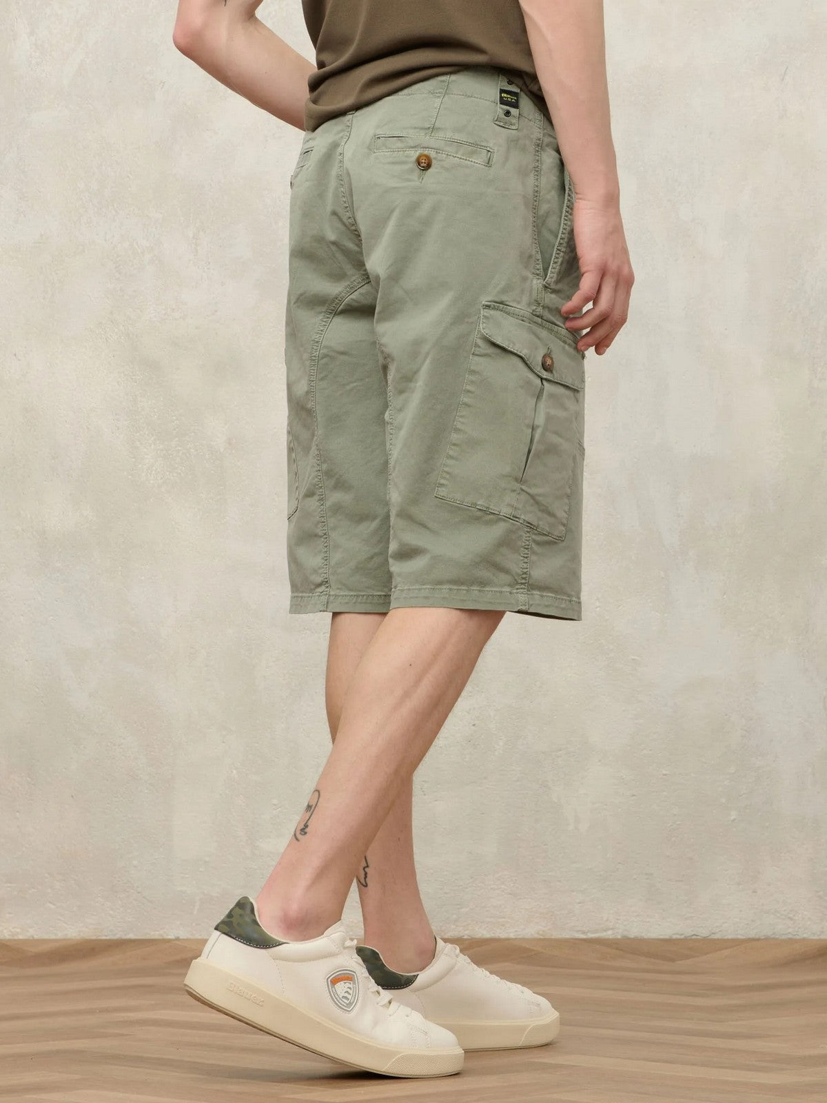 BLAUER Pantalone Uomo NEAL 99CBLUP04004 007493 694 VERDE OLIVASTRO gioboutiqueweb