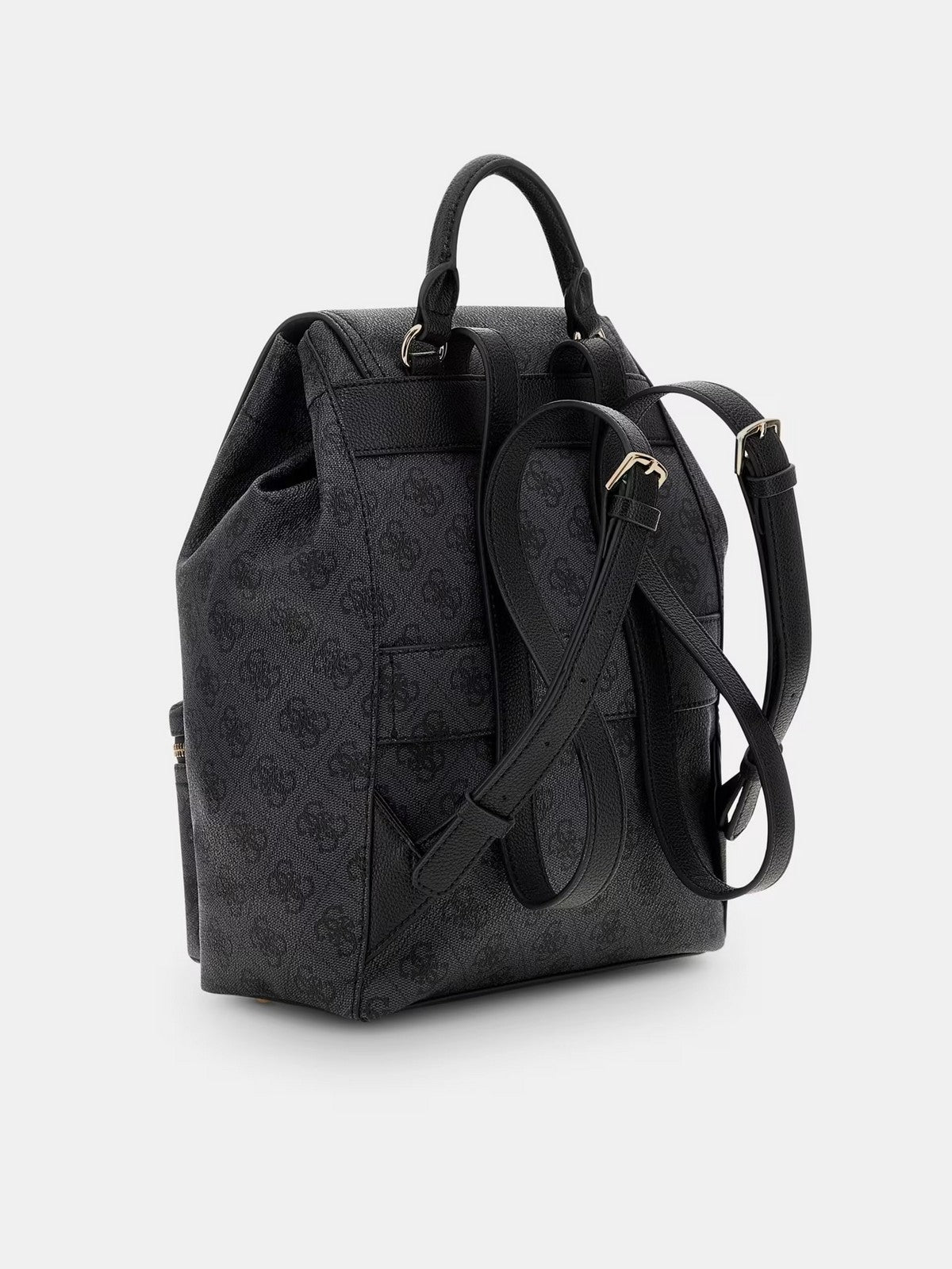 GUESS Zaino Donna MANHATTAN II FLAP BACKPACK HWSG71 18310 CLO COAL LOGO gioboutiqueweb