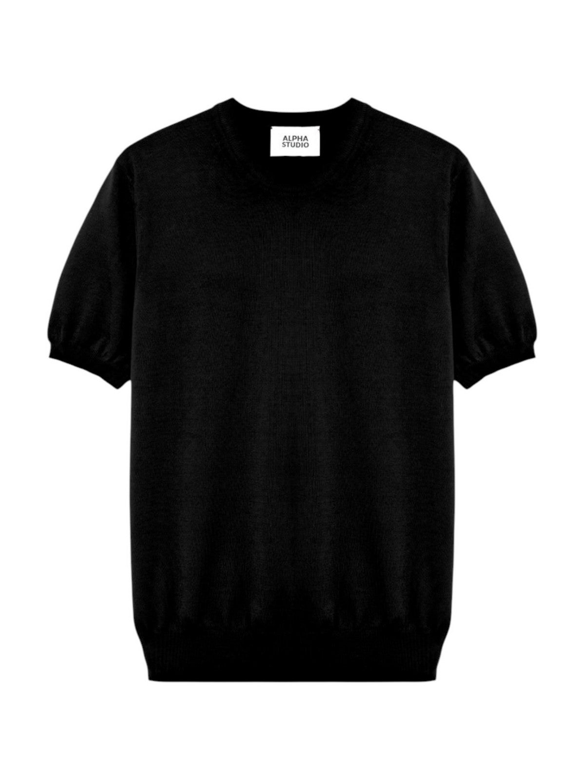 ALPHA STUDIO T-shirt Uomo AU-5040C 1002 Nero gioboutiqueweb