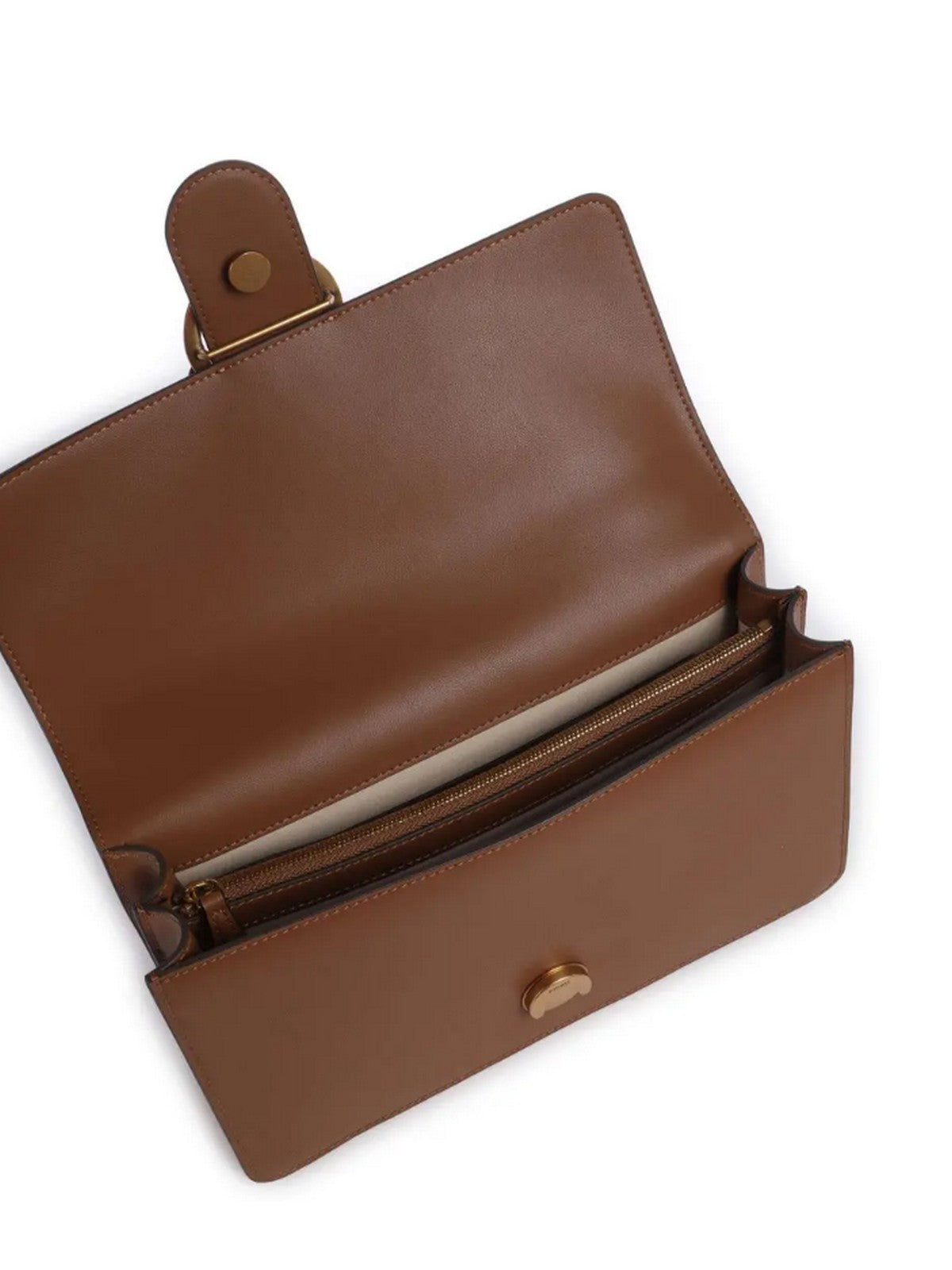PINKO Borsa Donna LOVE ONE CLASSIC ST. CL 105857-A0F1 L17Q MARRONE - LEONE-ANTIQUE GOLD gioboutiqueweb
