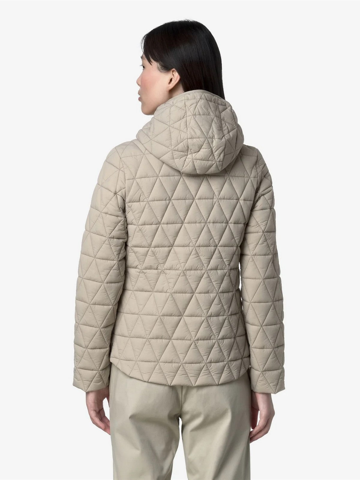 K-WAY Piumino Donna LIL DIAMOND QUILTED WARM K2136EW XP2 Beige Cashmere