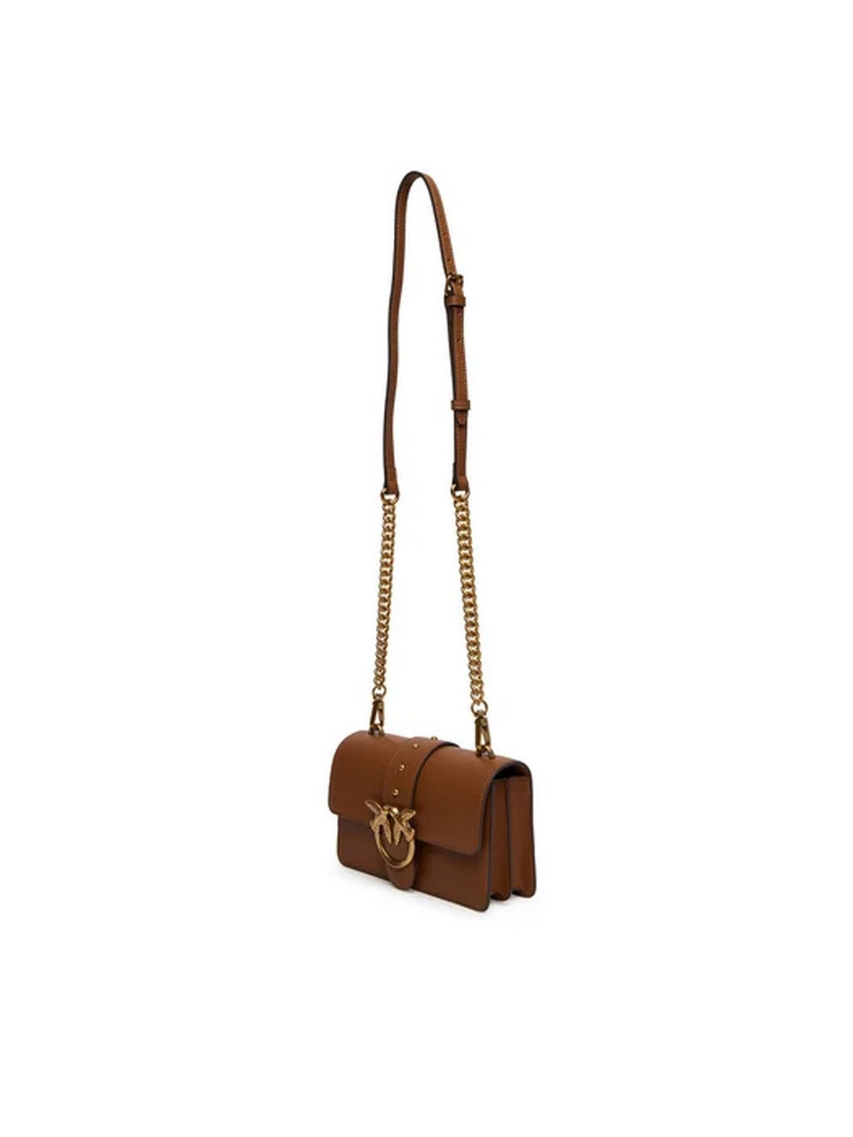 PINKO Borsa Donna LOVE ONE MINI ST. CL 105856-A0F1 L17Q MARRONE - LEONE-ANTIQUE GOLD gioboutiqueweb