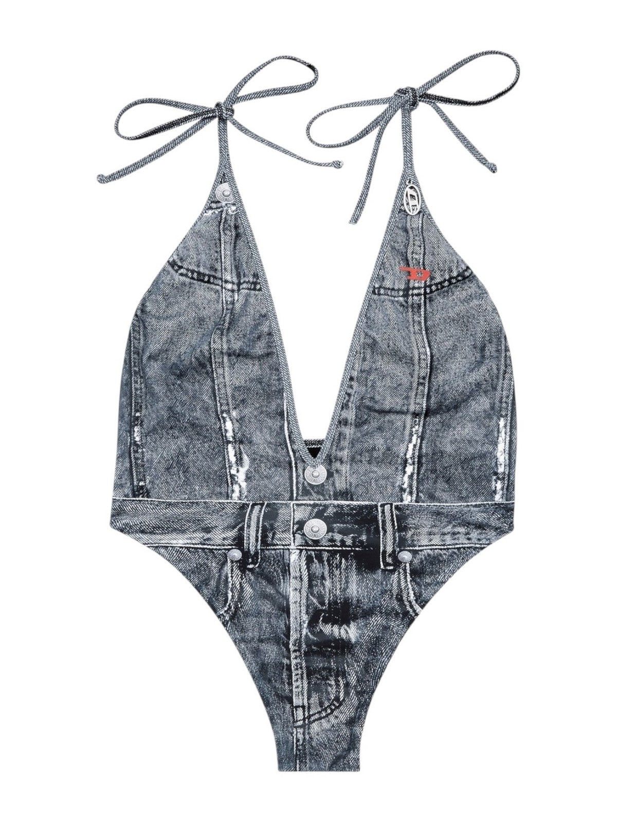 DIESEL Costume da bagno Donna KINSLEY-DNM INTERO A18751 0BNCW E6866 900 - DENIM gioboutiqueweb