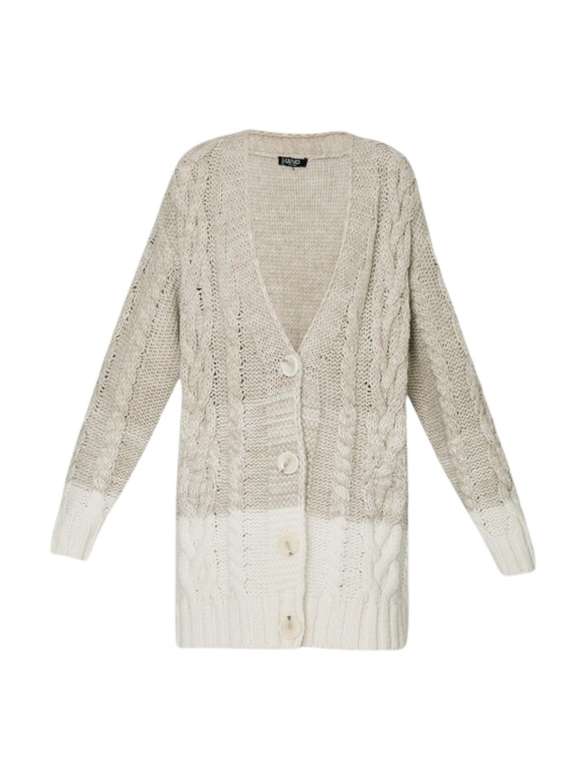 LIU JO BLACK Cardigan Donna CF4248MA329 N9624 Beige gioboutiqueweb