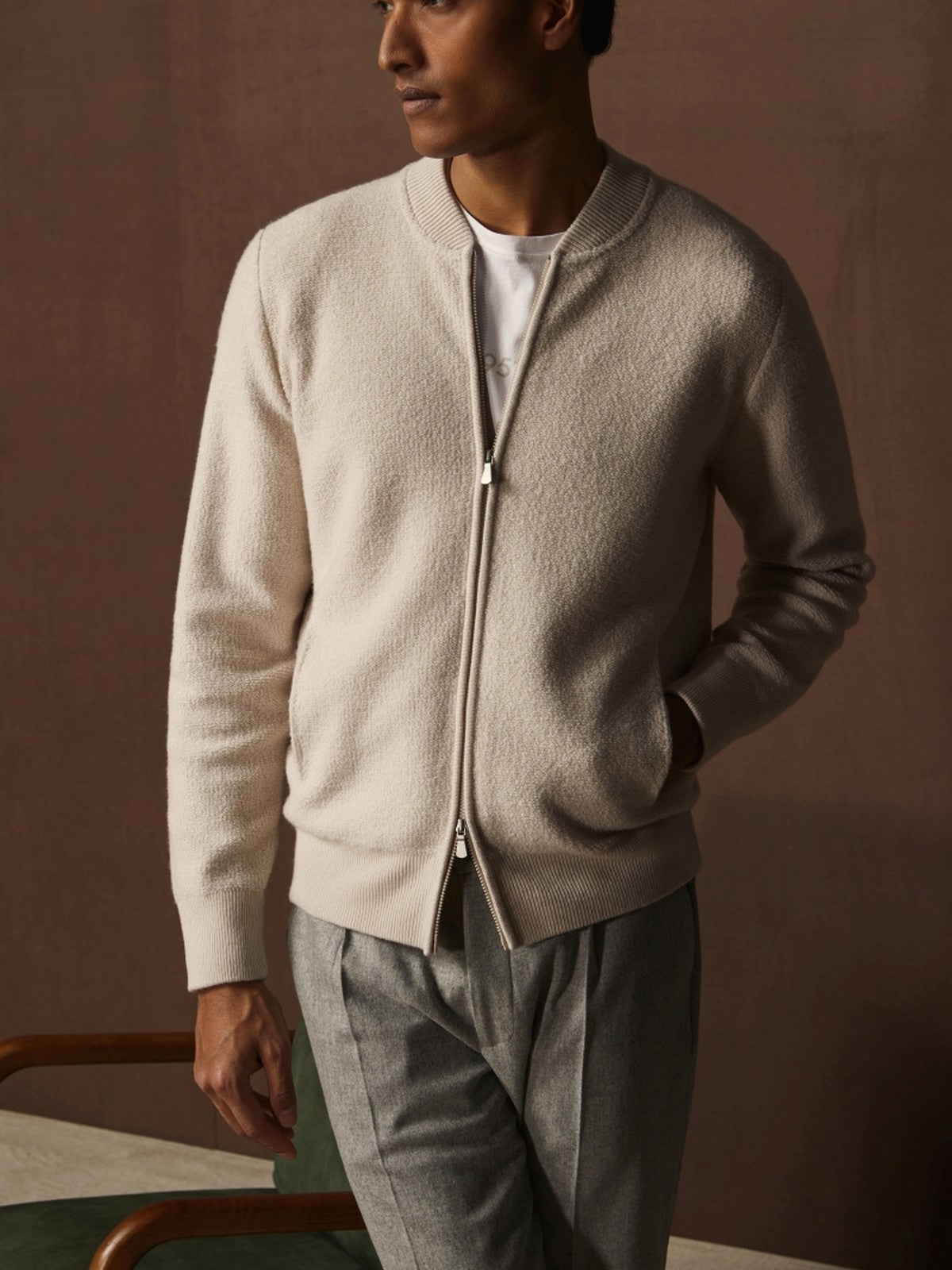 GRAN SASSO Cardigan Uomo 57139/19658 113 Avorio