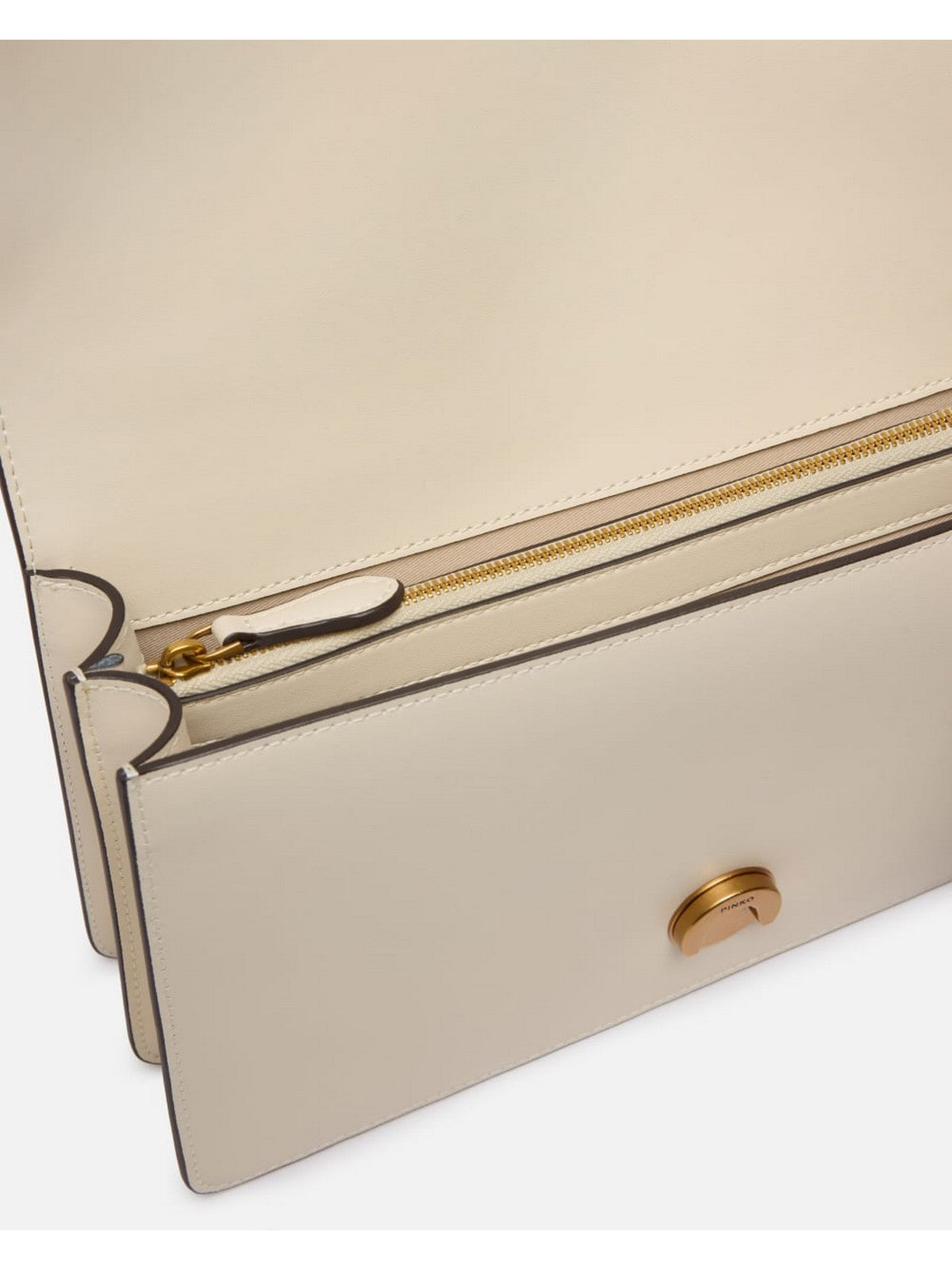 PINKO Borsa Donna LOVE ONE CLASSIC ST. CL 105857-A0F1 Z14Q BIANCO SETA-ANTIQUE GOLD gioboutiqueweb