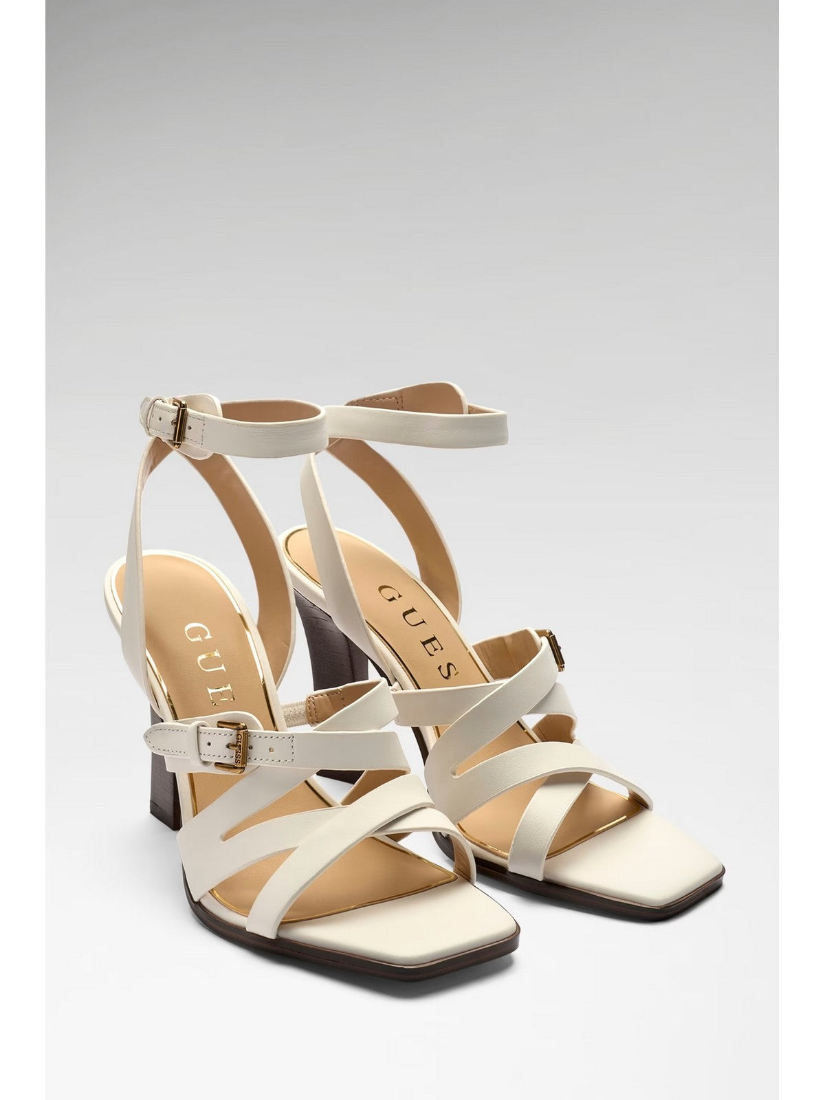 GUESS Sandalo Donna RADELA FLJRAD LEA03 WHITE WHITE gioboutiqueweb