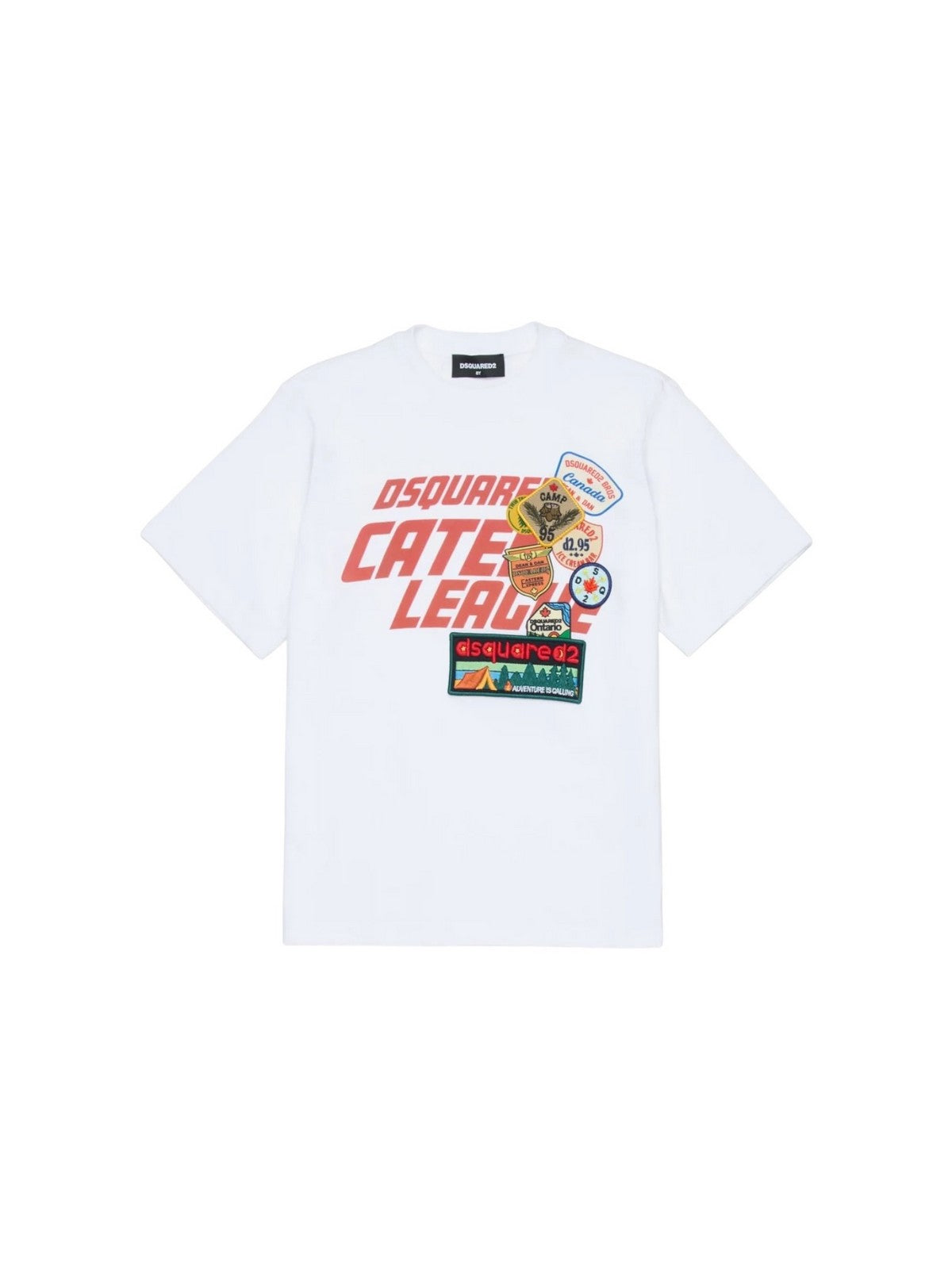 DSQUARED2 KIDS T-shirt unisexe enfant DQ3165 D0ACD DQ100 BLANC