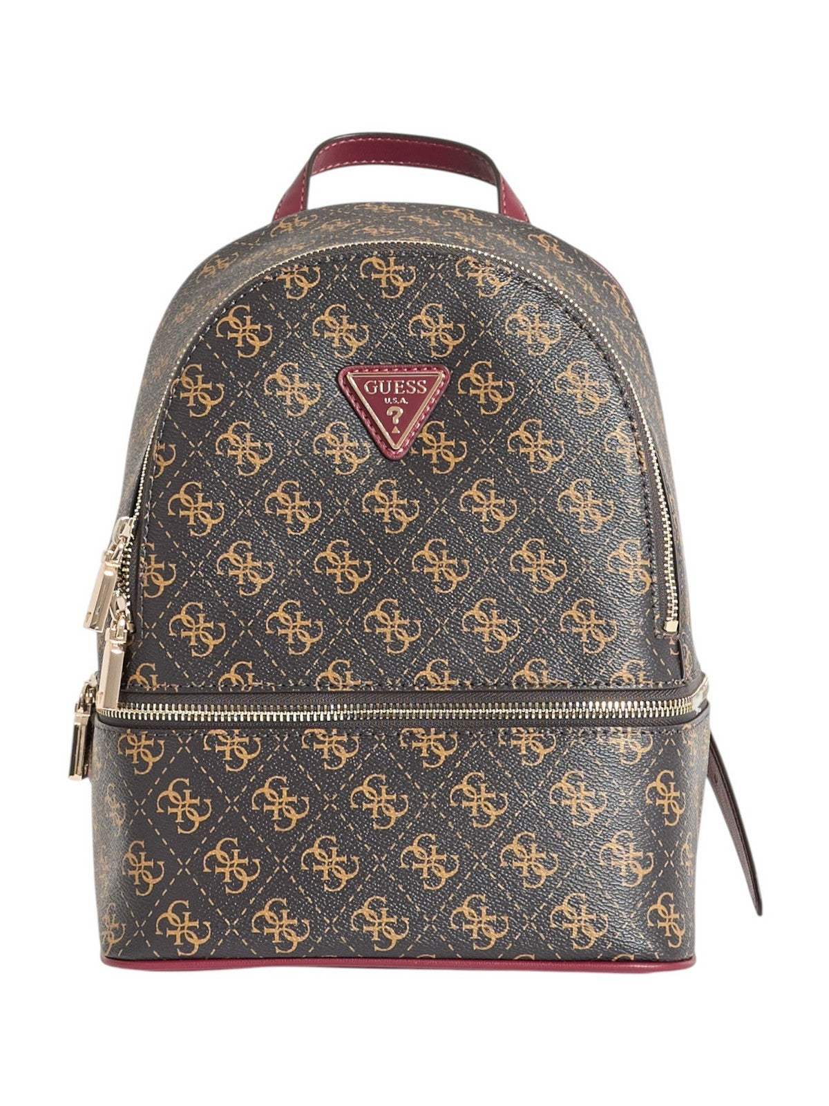 GUESS Zaino Donna FOLLIE SMALL BACKPACK TWLQ96 76032 BNL BROWN LOGO