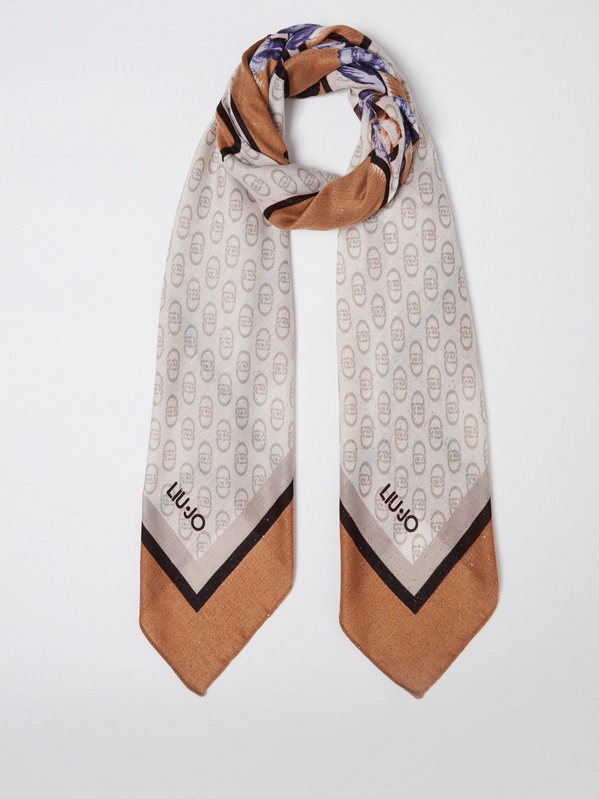 LIU JO SOFT Foulard Donna 2F4098T0300 00070 Marrone gioboutiqueweb