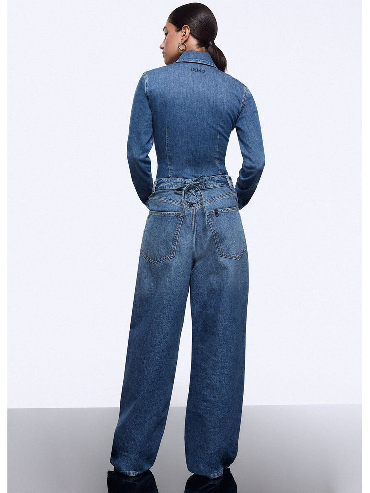 LIU JO feat. ELODIE Jeans Donna UA6510D0400 79157 Den.md.Blue intrecci gioboutiqueweb