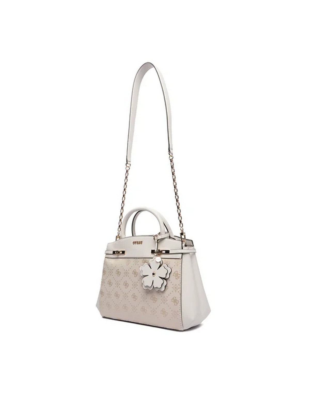 GUESS Borsa Donna MELINDA LOGO TRI COMP SATCHEL HWJP99 02060 OFL OFF WHITE LOGO gioboutiqueweb