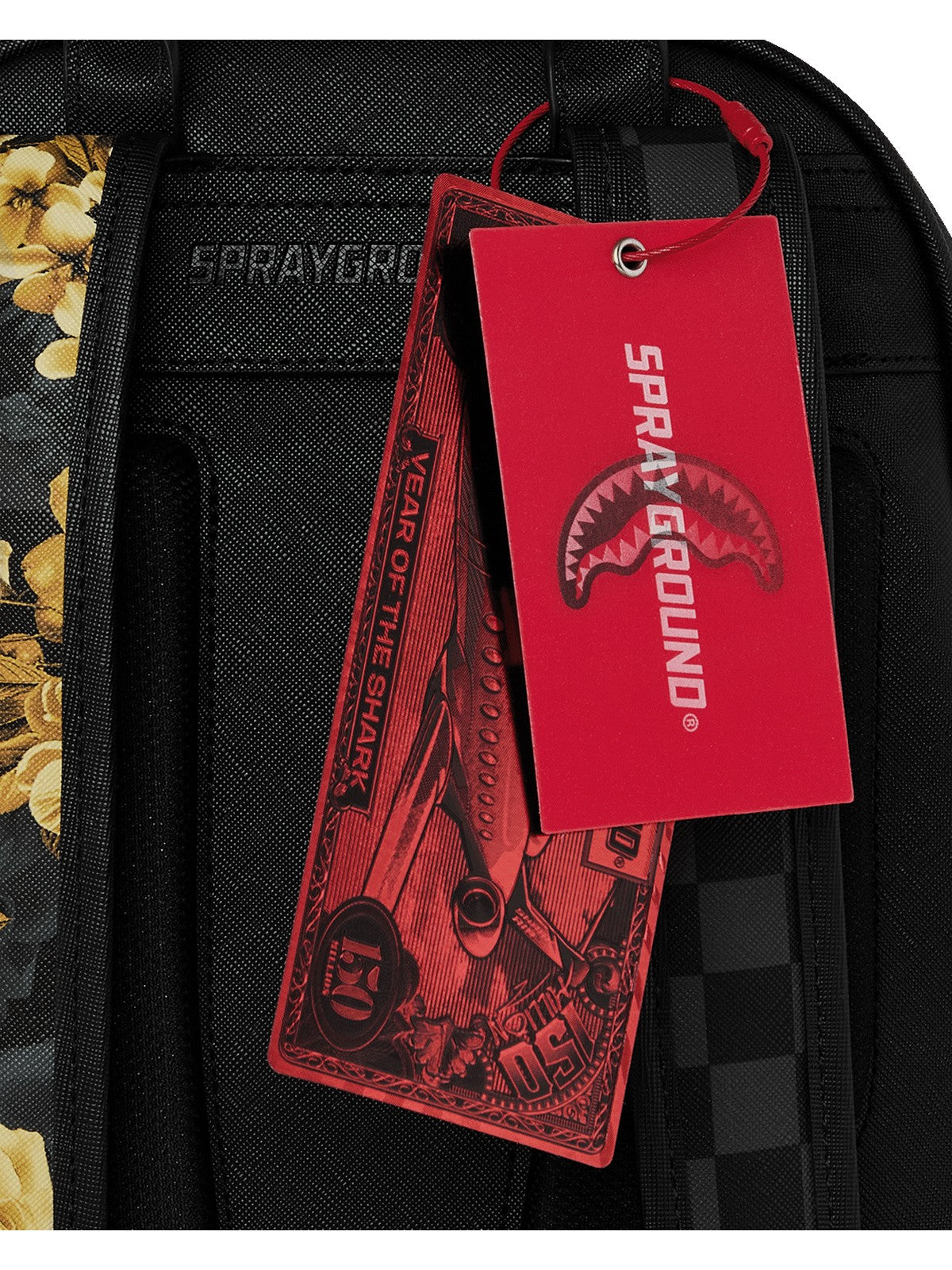 SPRAYGROUND Zaino Unisex adulto GOLD FLORAL REMIX SAVAGE BACKPACK 910B9003NSZ Nero