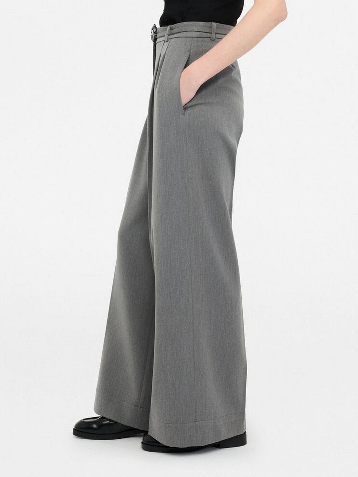 LIU JO WHITE Pantalone Donna MF5269TS224 84006 Grey chic